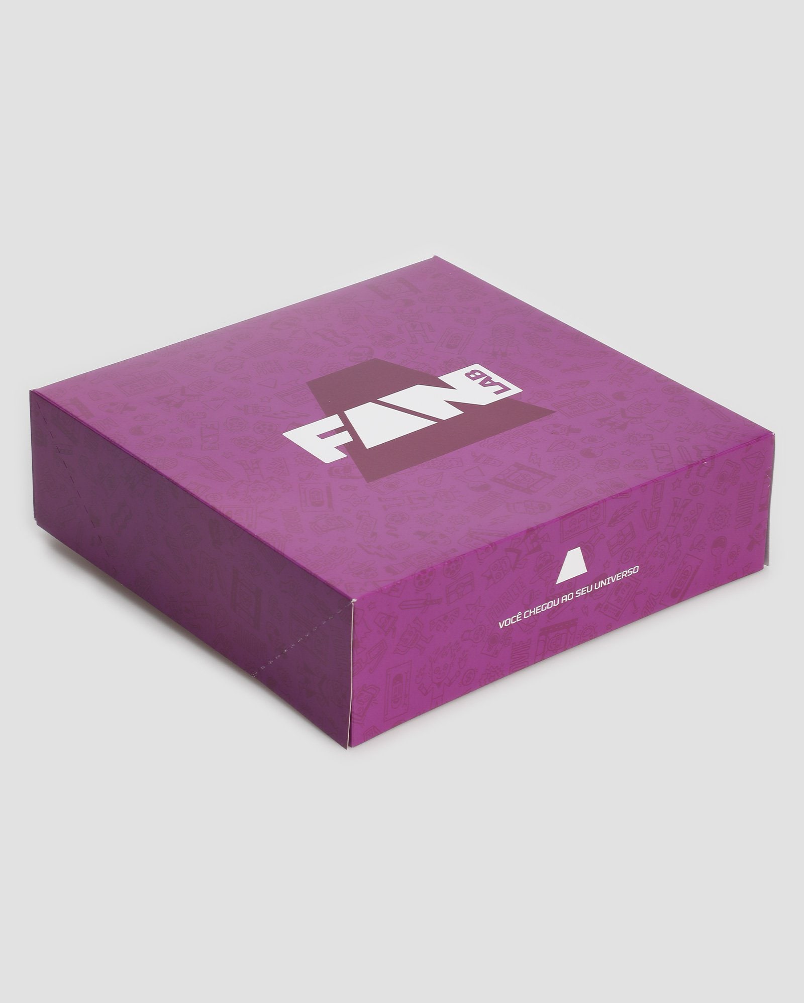 Caixa de presente você chegou ao seu universo roxa | FANLAB