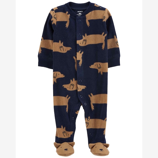 Macacão bebê de fleece cachorros azul | Carter's