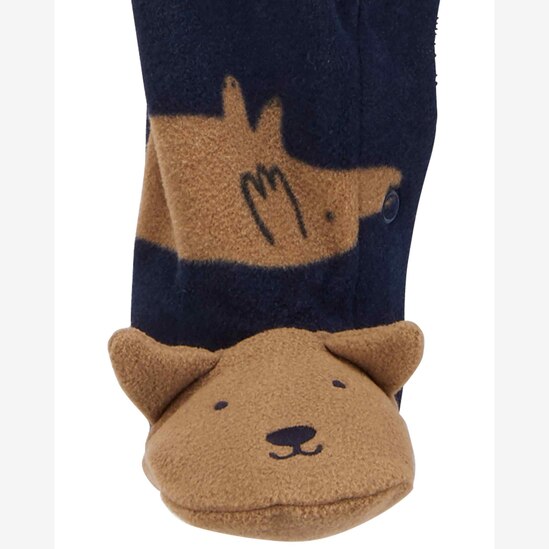 Macacão bebê de fleece cachorros azul | Carter's