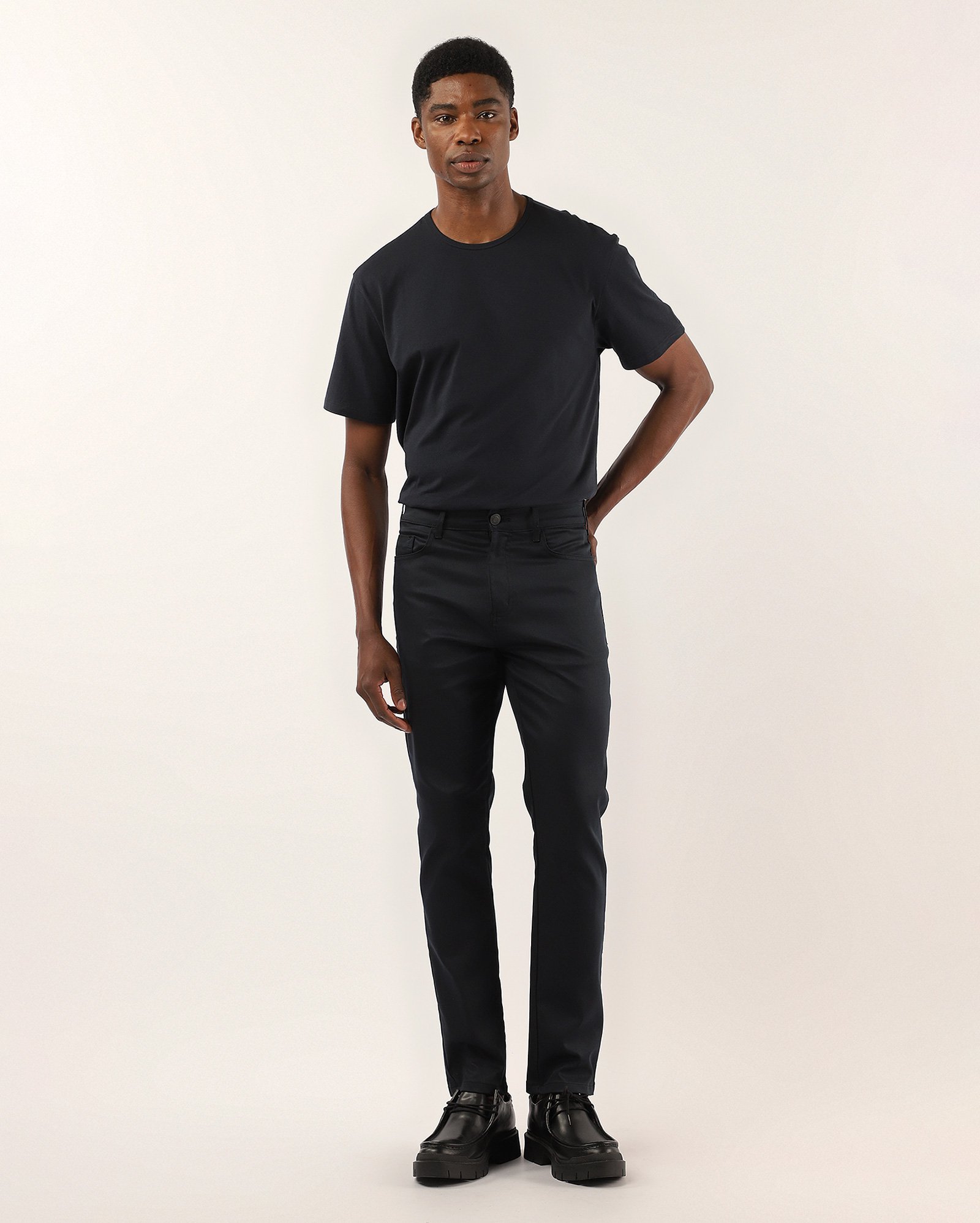 Calça sarja masculina slim - Jeans Escuro | Pool Jeans