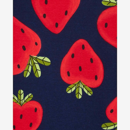 Pijama longo infantil 4 peças de moranguinhos multicor | Carter's