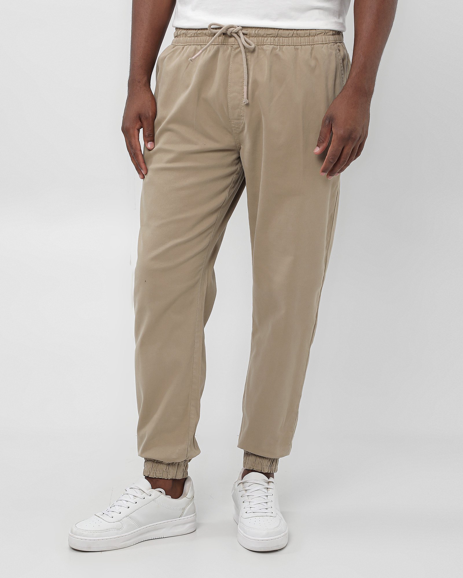Calça jeans masculina Comfy jogger - Bege | Pool Jeans