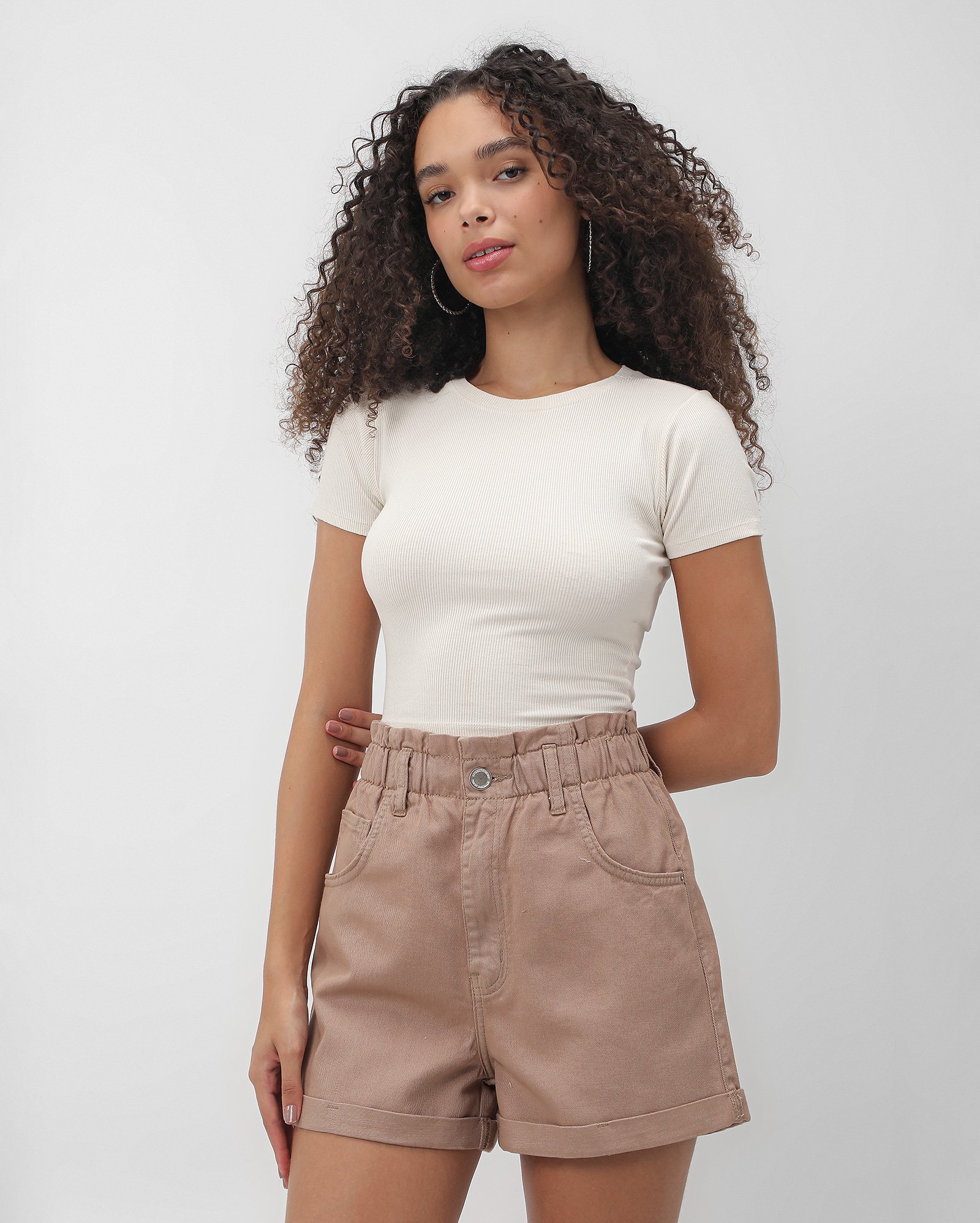 Short sarja feminino baggy cintura alta | Pool Jeans