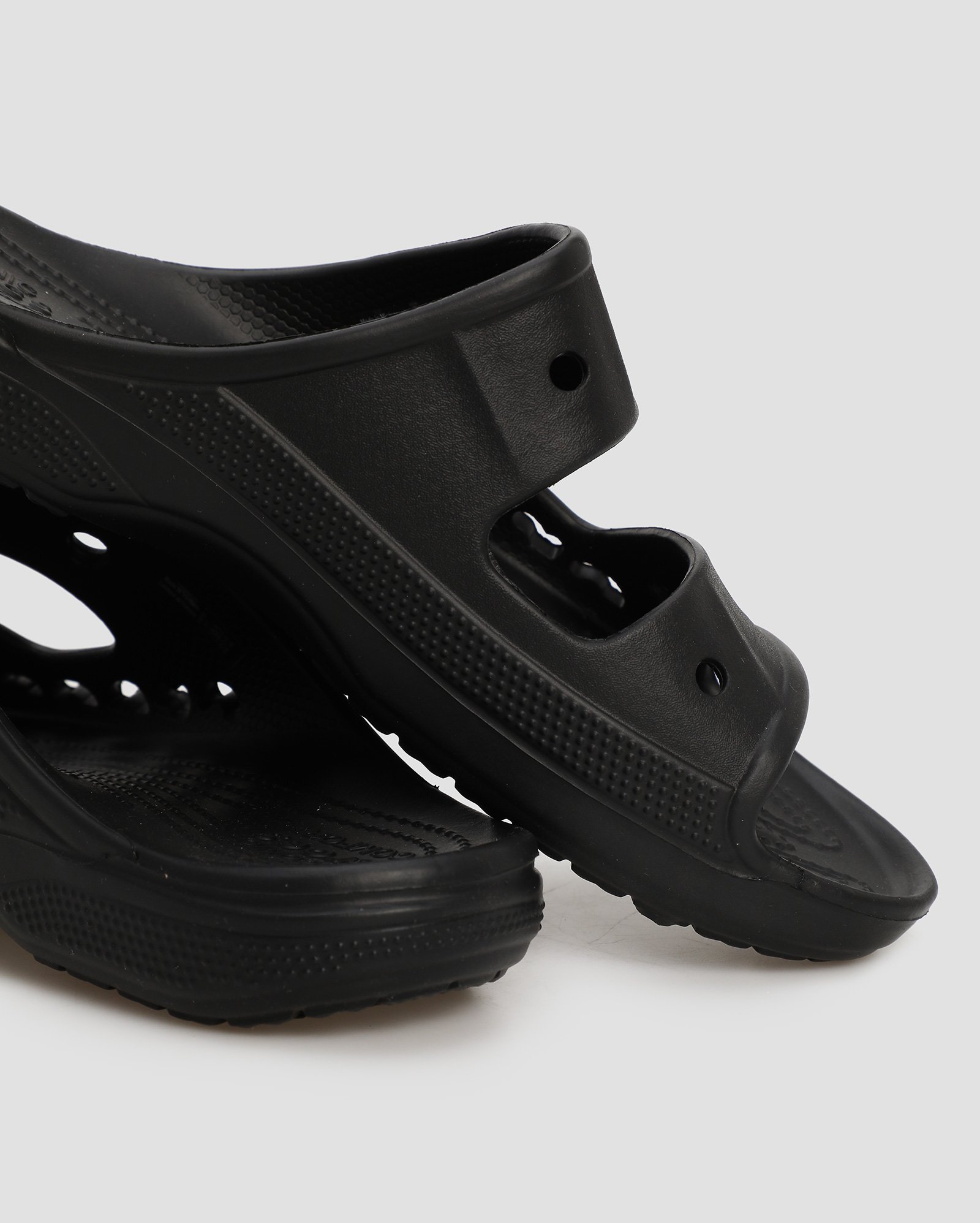 Riachuelo | Sandália papete masculina Baya 207627 preta | Crocs