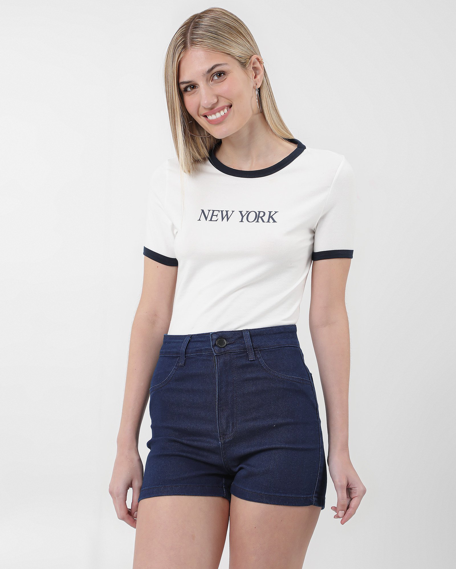 Short jeans feminino hot pant cintura alta | Pool Jeans
