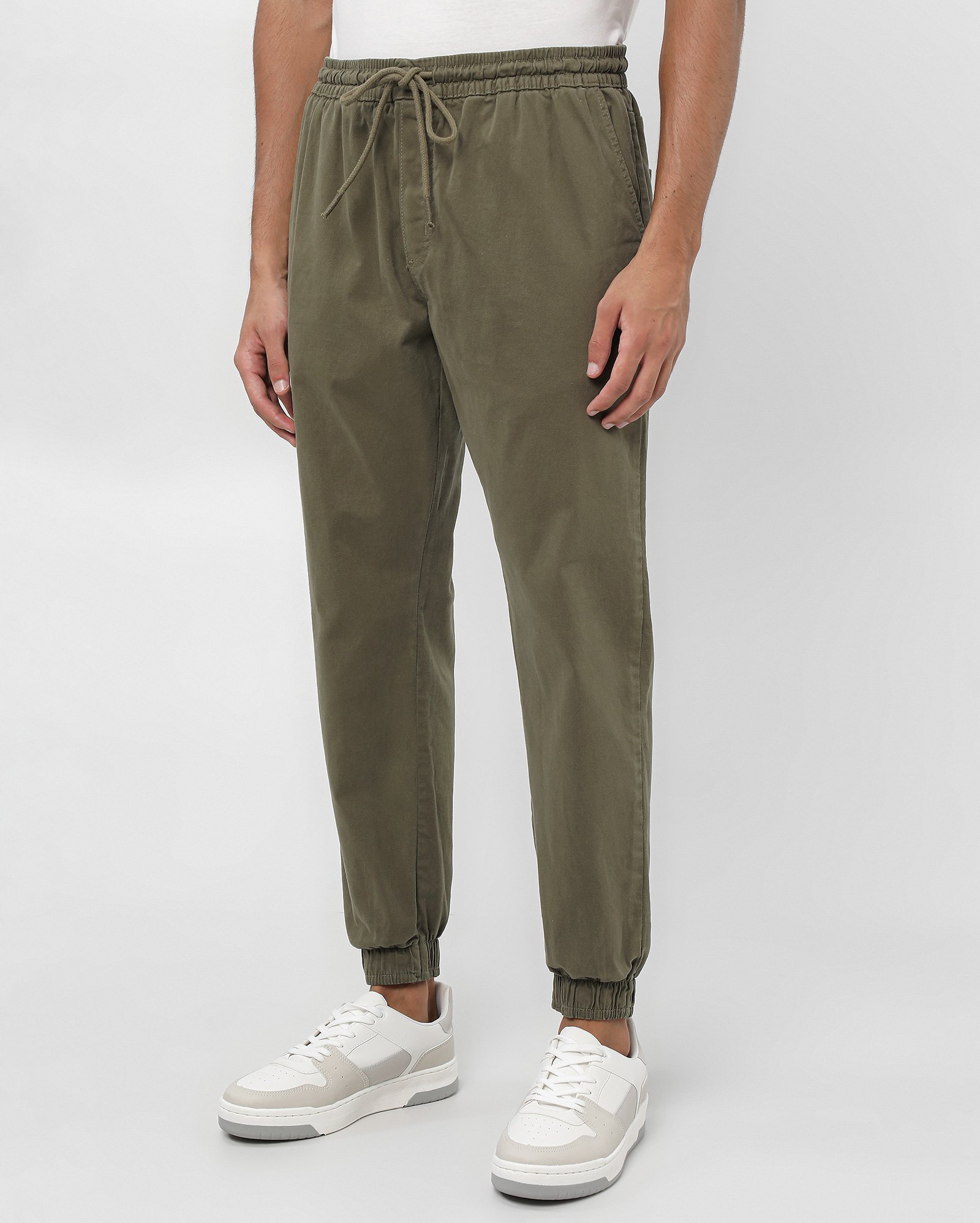 Calça sarja masculina Comfy jogger verde | Pool Jeans