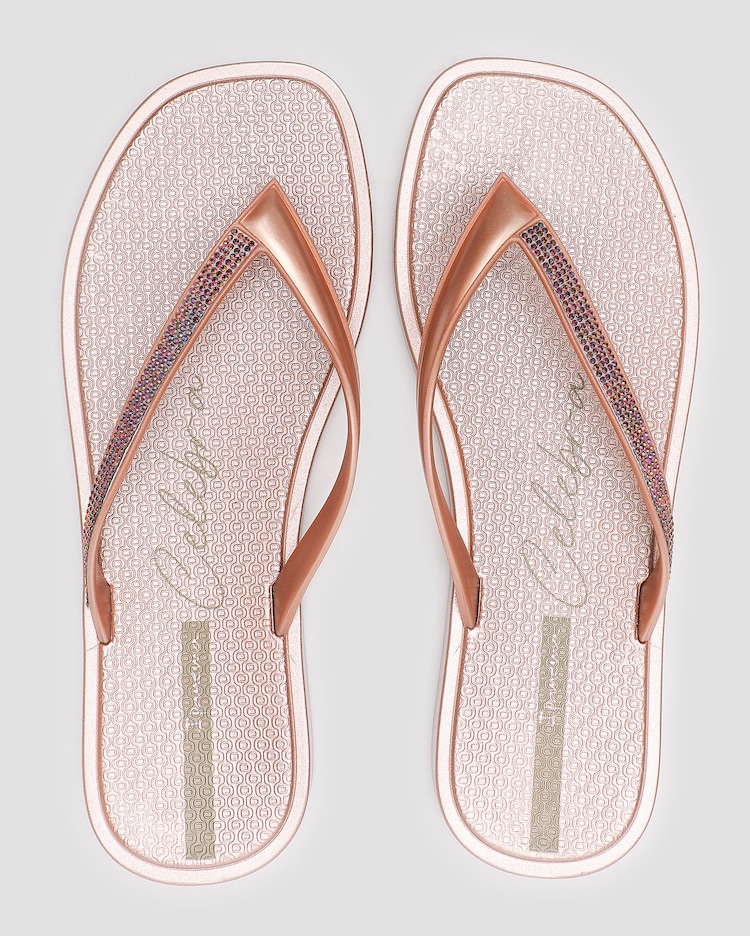 Riachuelo | Chinelo feminino Celebra com brilhos - Rosa | Ipanema
