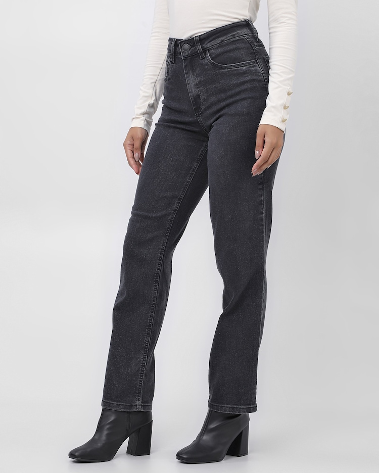 Jeans Reta CalÃ§as Jeans Feminina Cintura Media Calça Jeans Reta