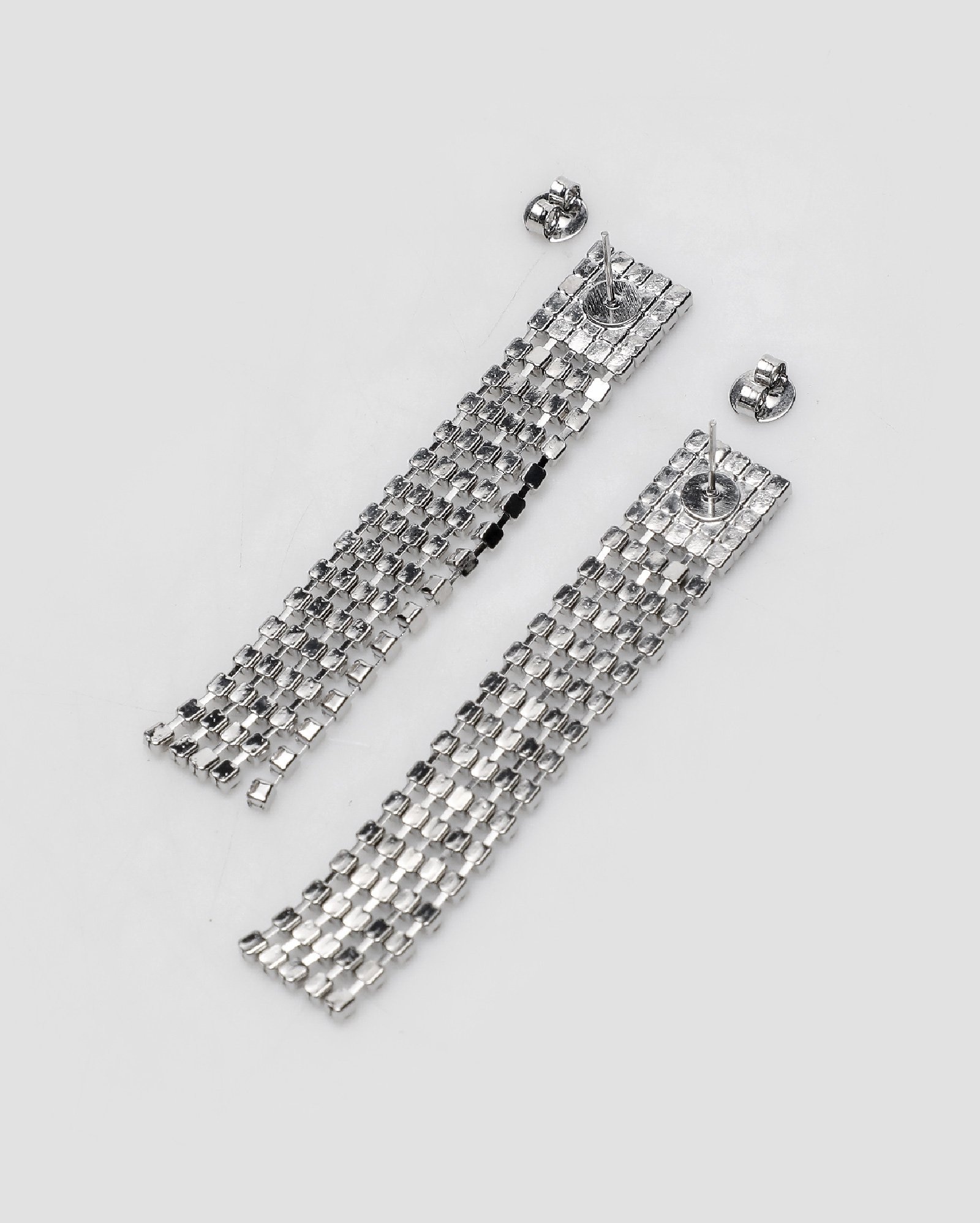 Brinco feminino cascata com pedrarias prata | Accessori by Riachuelo