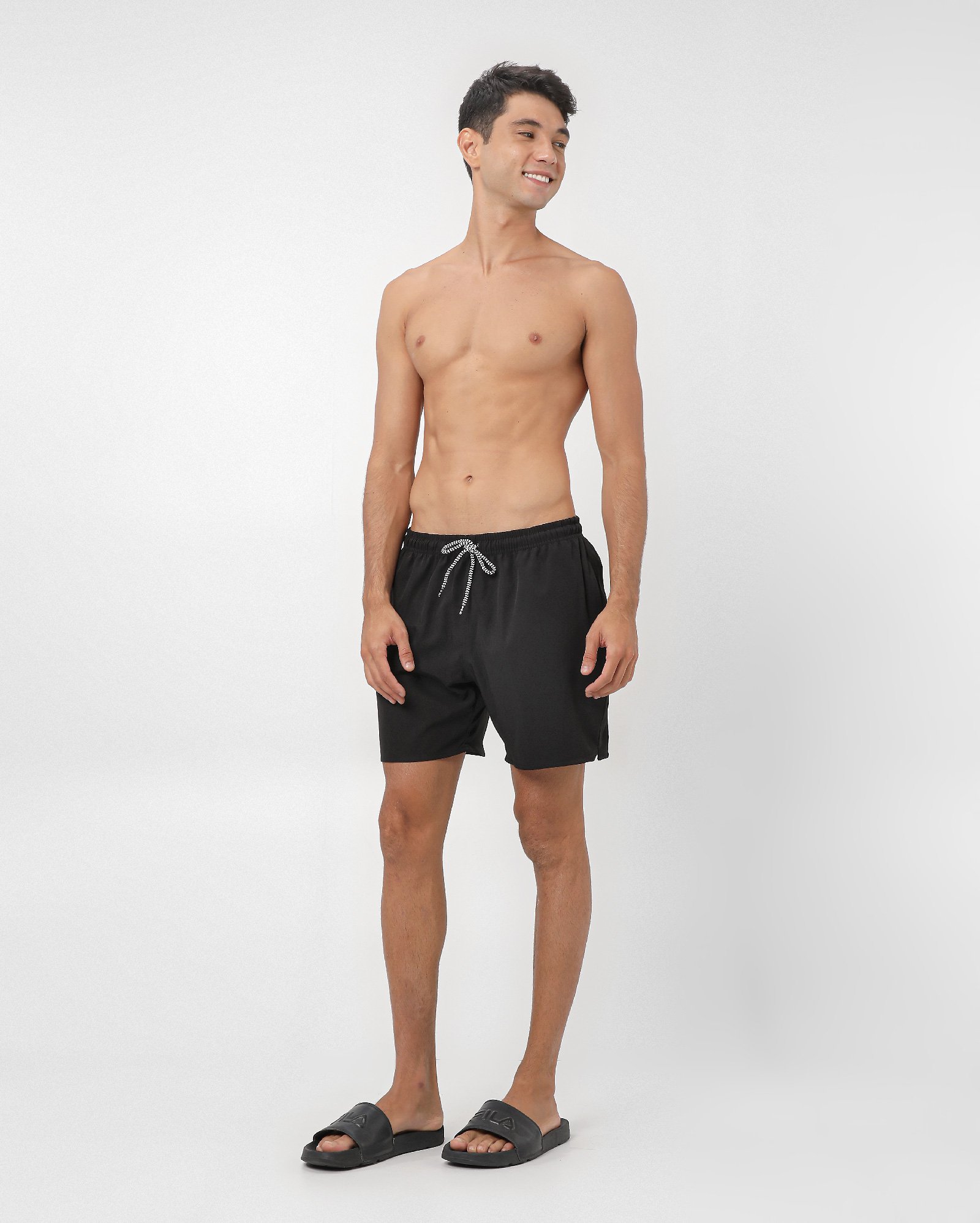 Short água masculino liso com amarração | Pool