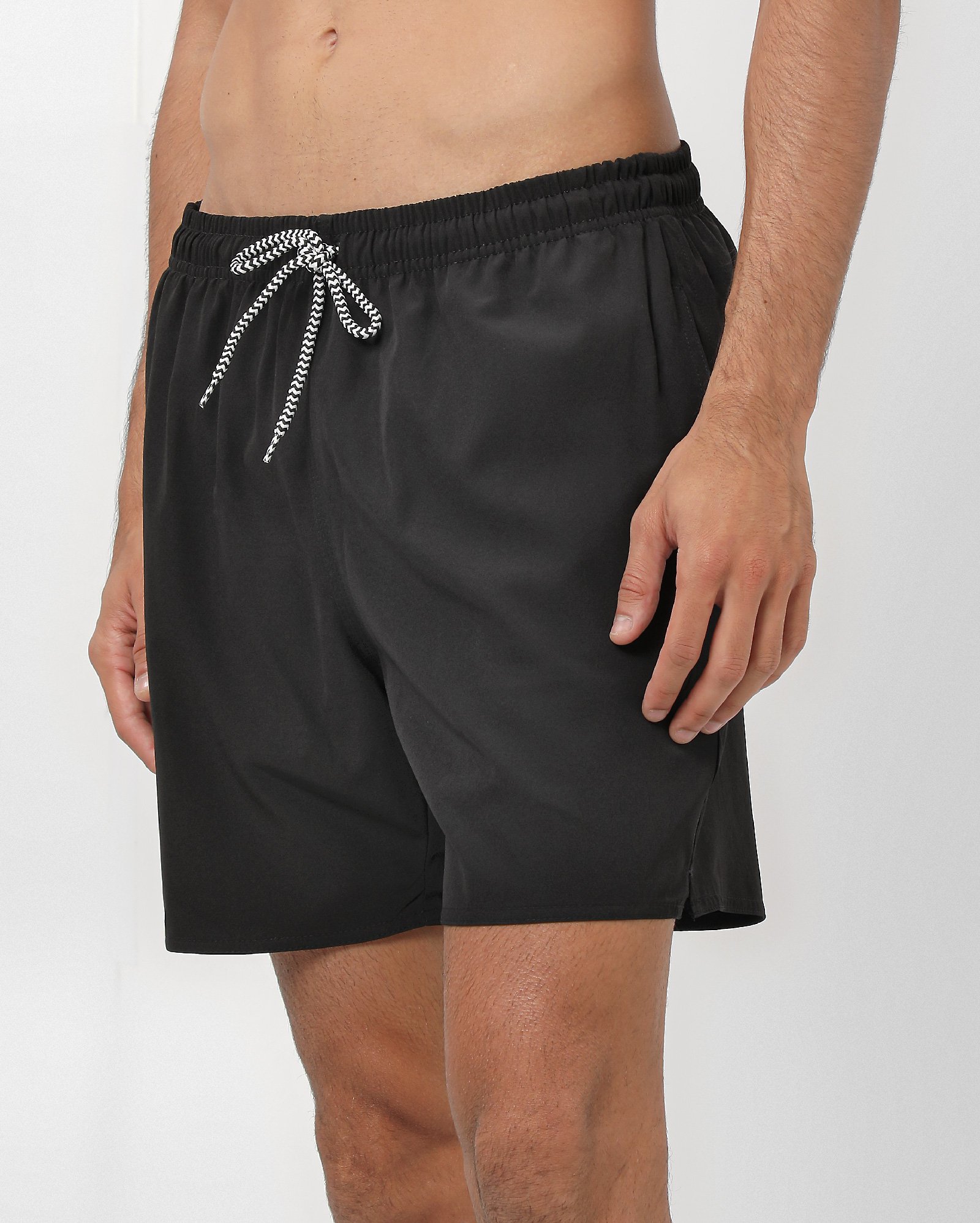 Short água masculino liso com amarração | Pool