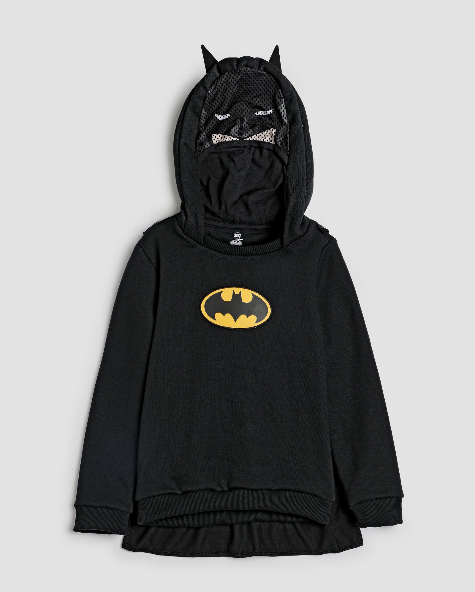 Riachuelo Blusa de moletom infantil Batman com capa 4-10A preta - Main Image