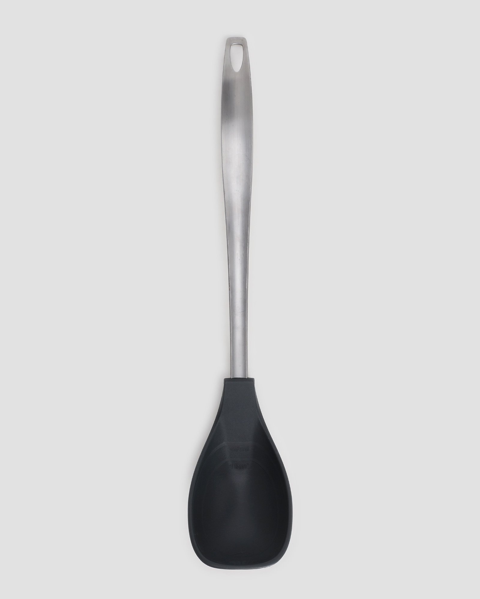 Colher para servir Movin em silicone com cabo de aço inox preta | Tramontina