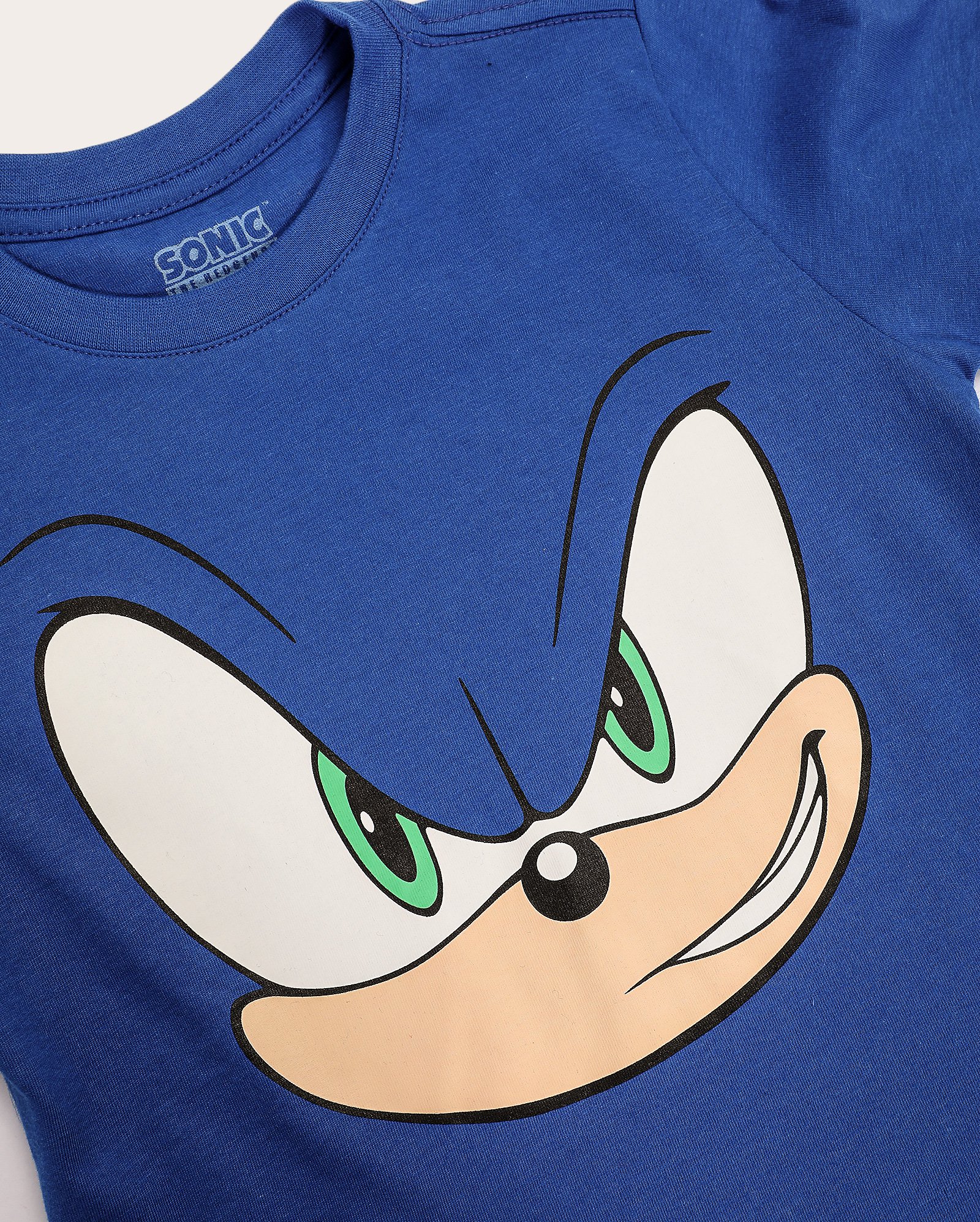 Camiseta infantil Sonic manga curta 4-10A azul | SEGA