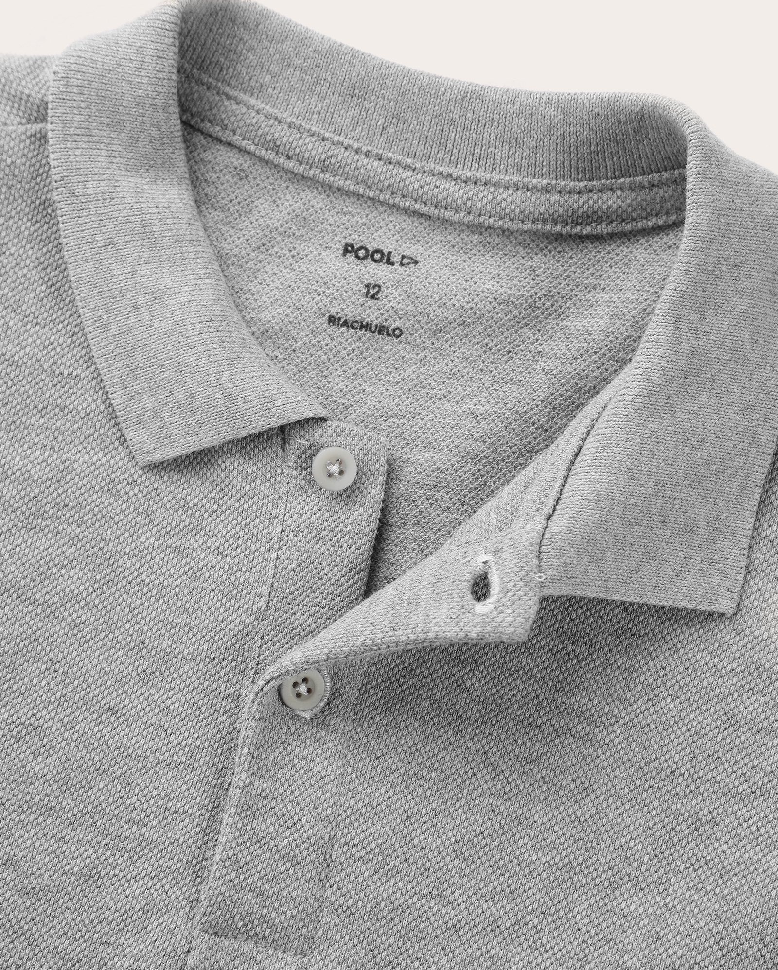 Camisa polo juvenil Pool Legacy regular - Cinza Claro Mescla