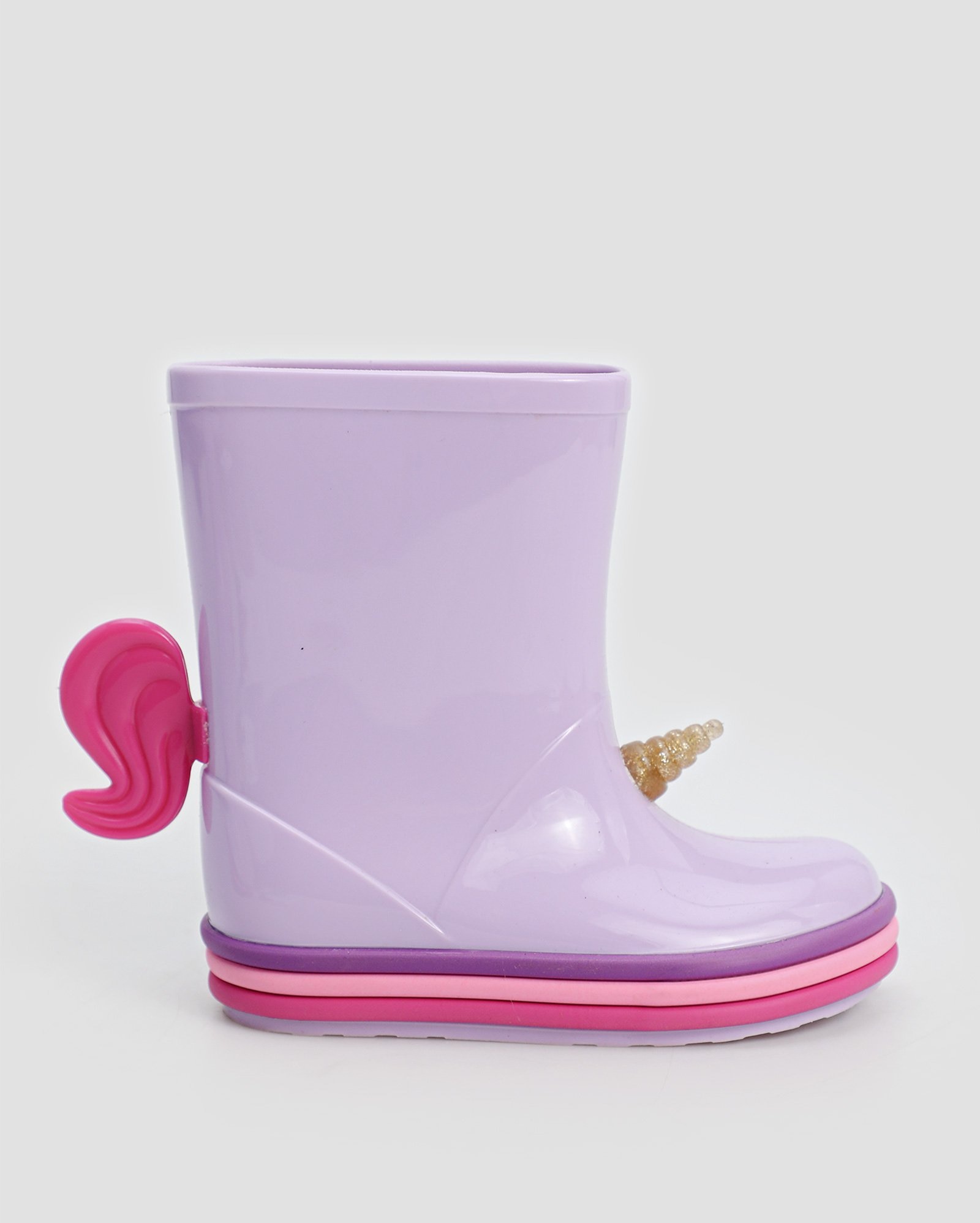 Bota galocha infantil aplicação unicórnio lilás | Riachuelo