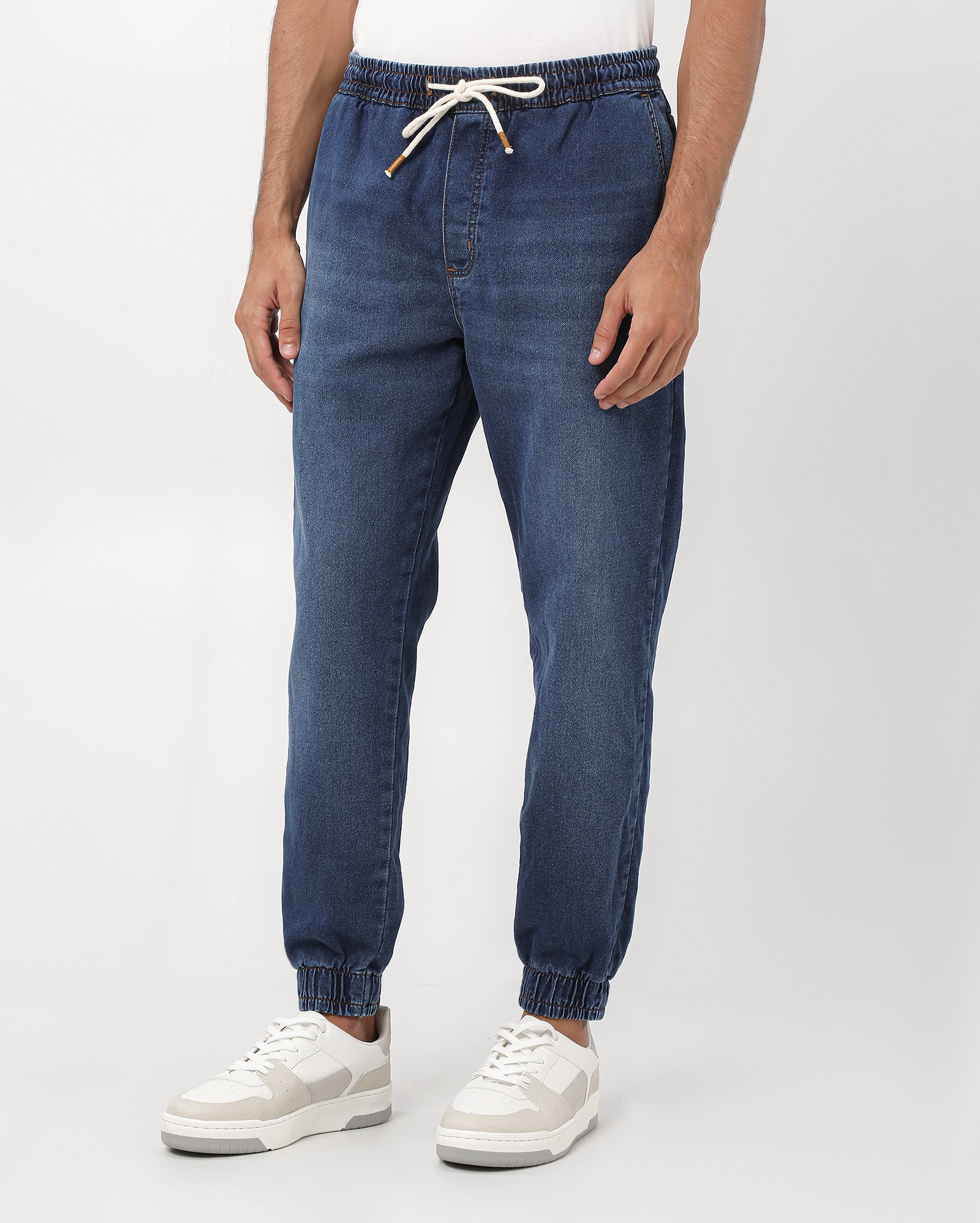 Calça jeans masculina Comfy jogger denim escuro | Pool Jeans