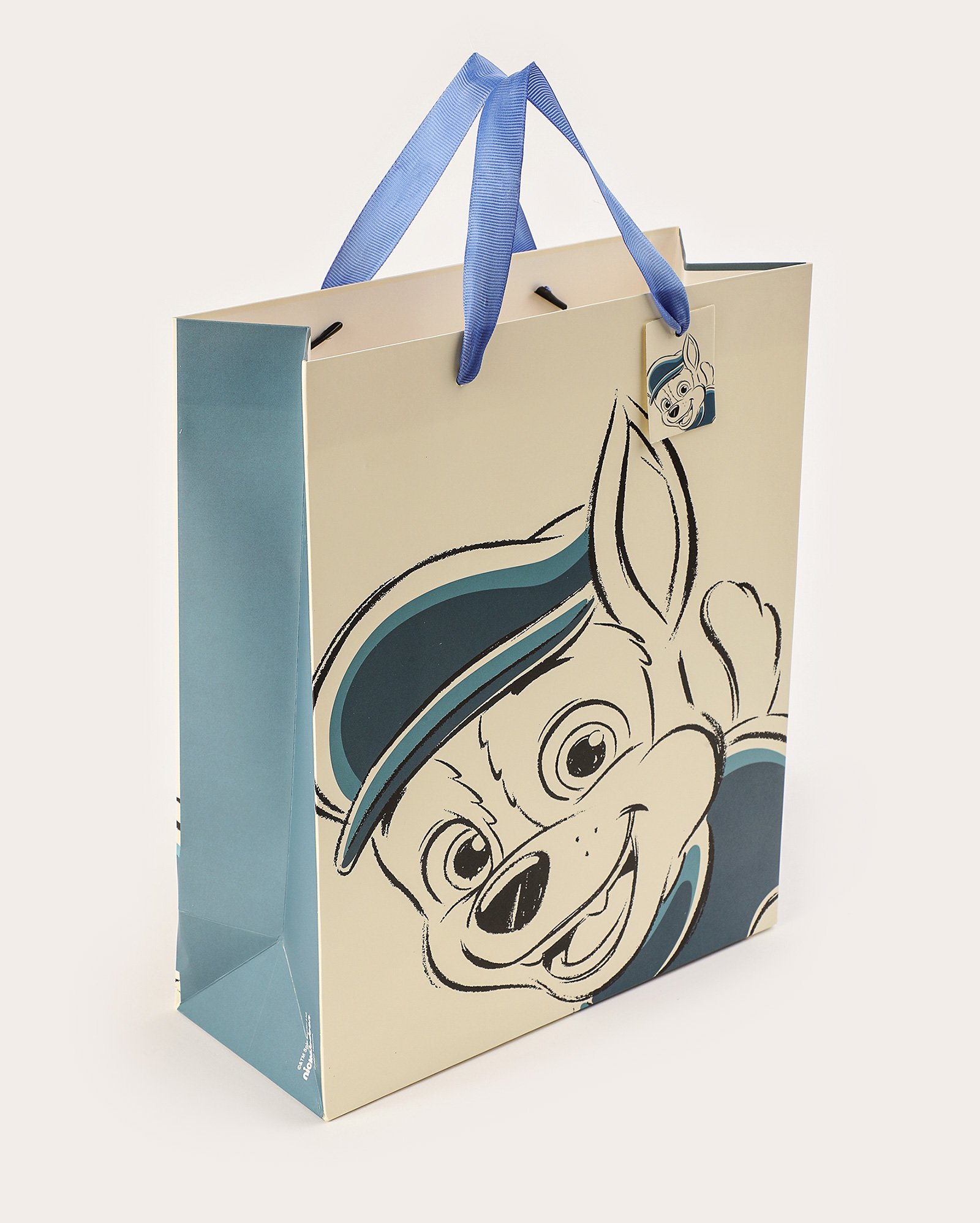 Sacola de presente M Patrulha Canina Chase bege | Paramount