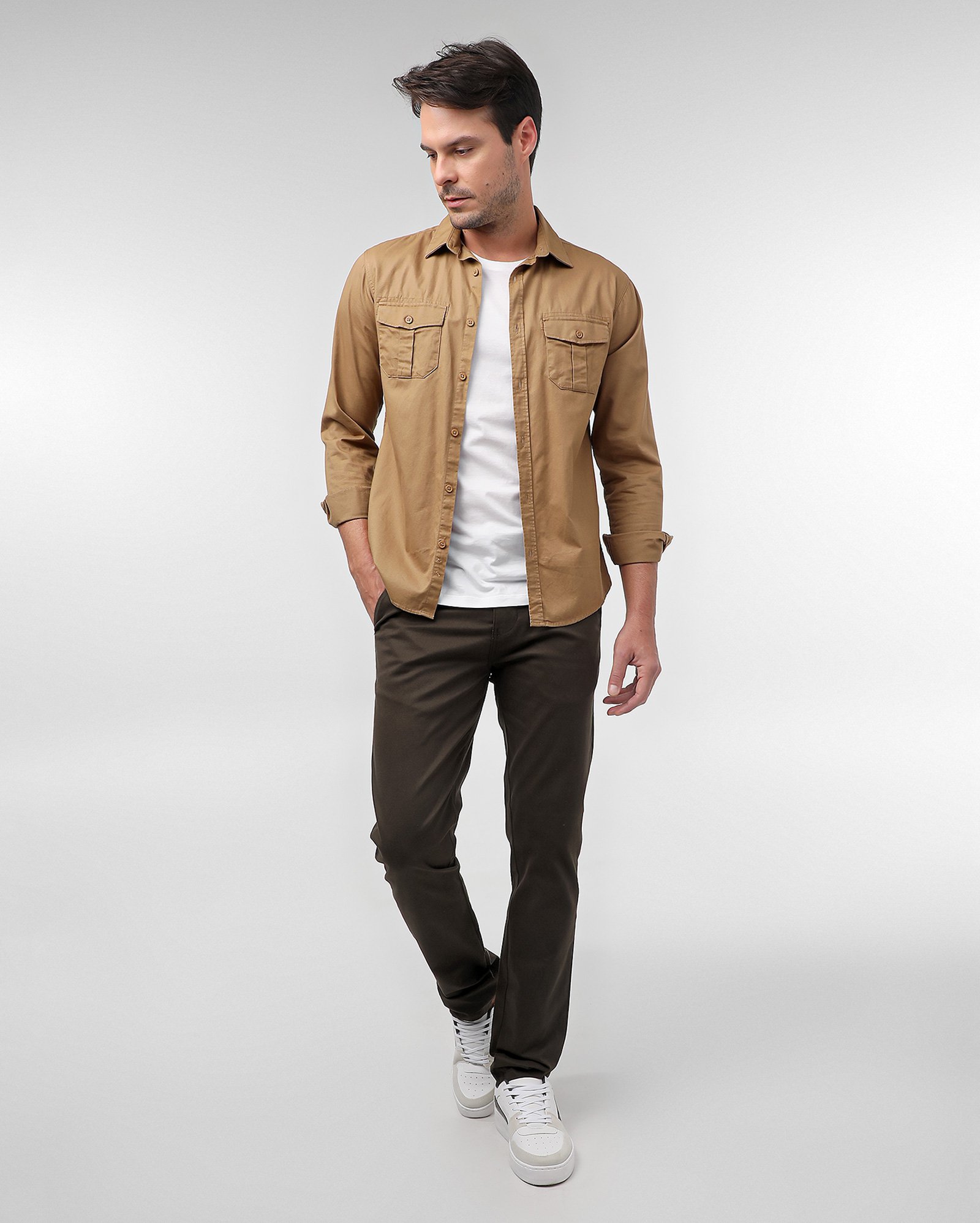 Calça sarja masculina slim chino | Pool Jeans