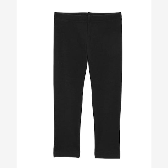Calça legging infantil peluciada preta | Carter's