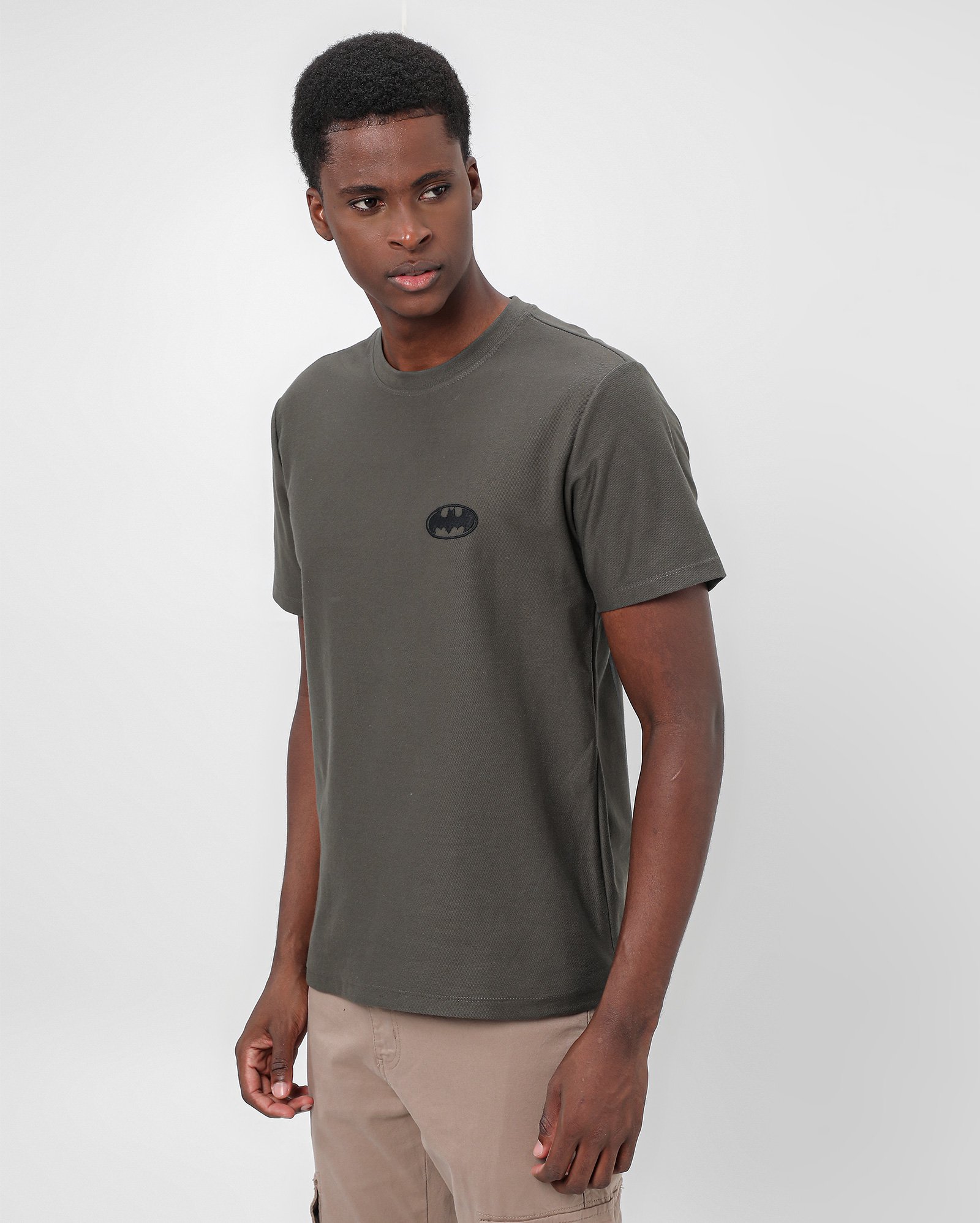 Camiseta masculina Batman bordada verde | FANLAB