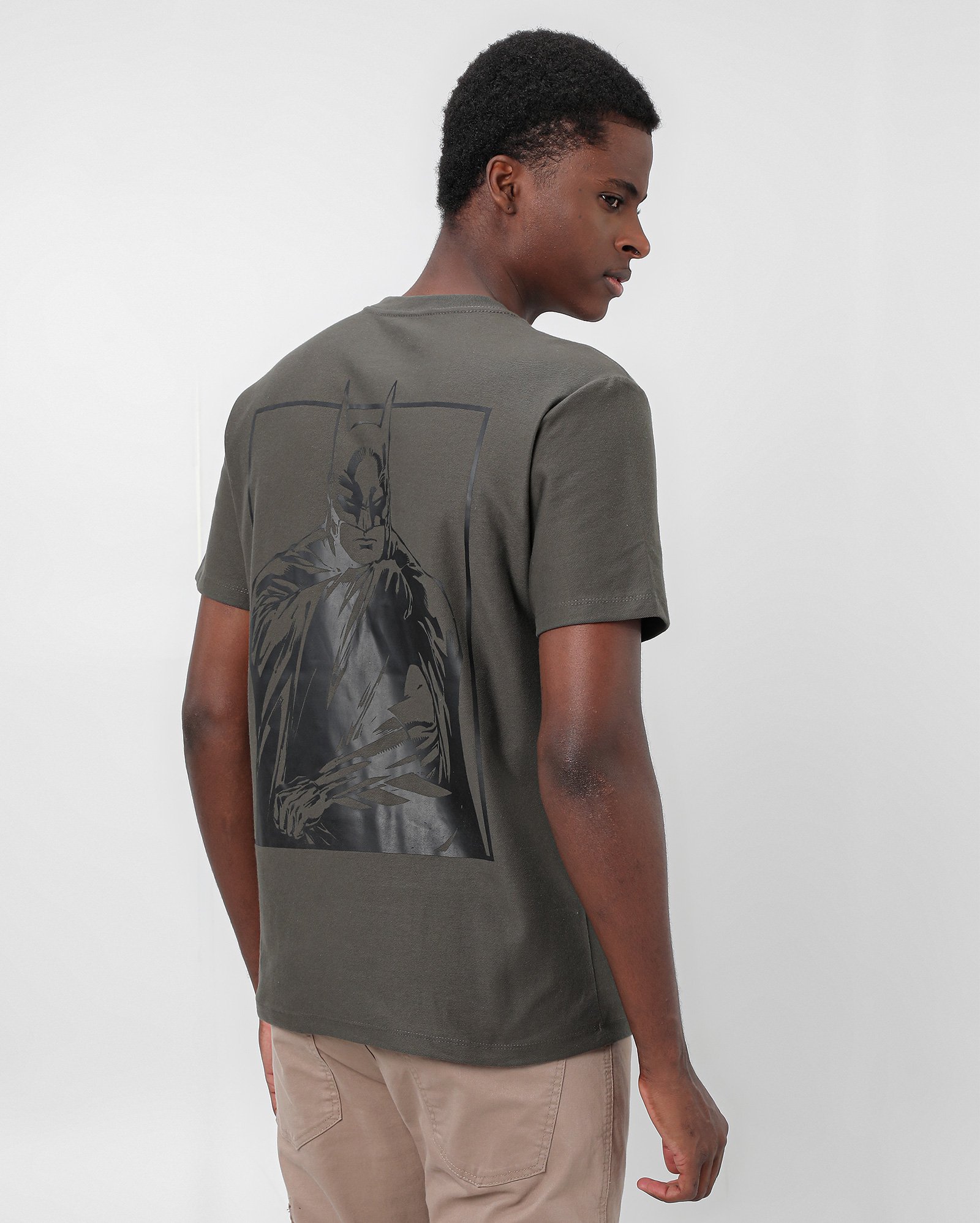 Camiseta masculina Batman bordada verde | FANLAB — foto 2