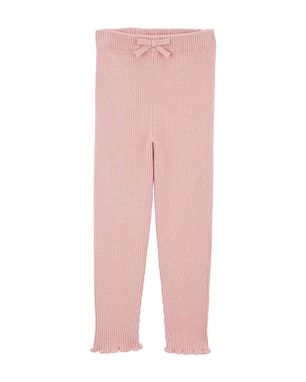 Calça infantil ripple canelada rosa | Carter's