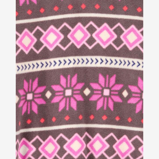 Conjunto longo infantil 2 peças fleece floral geométrico multicor | Carter's