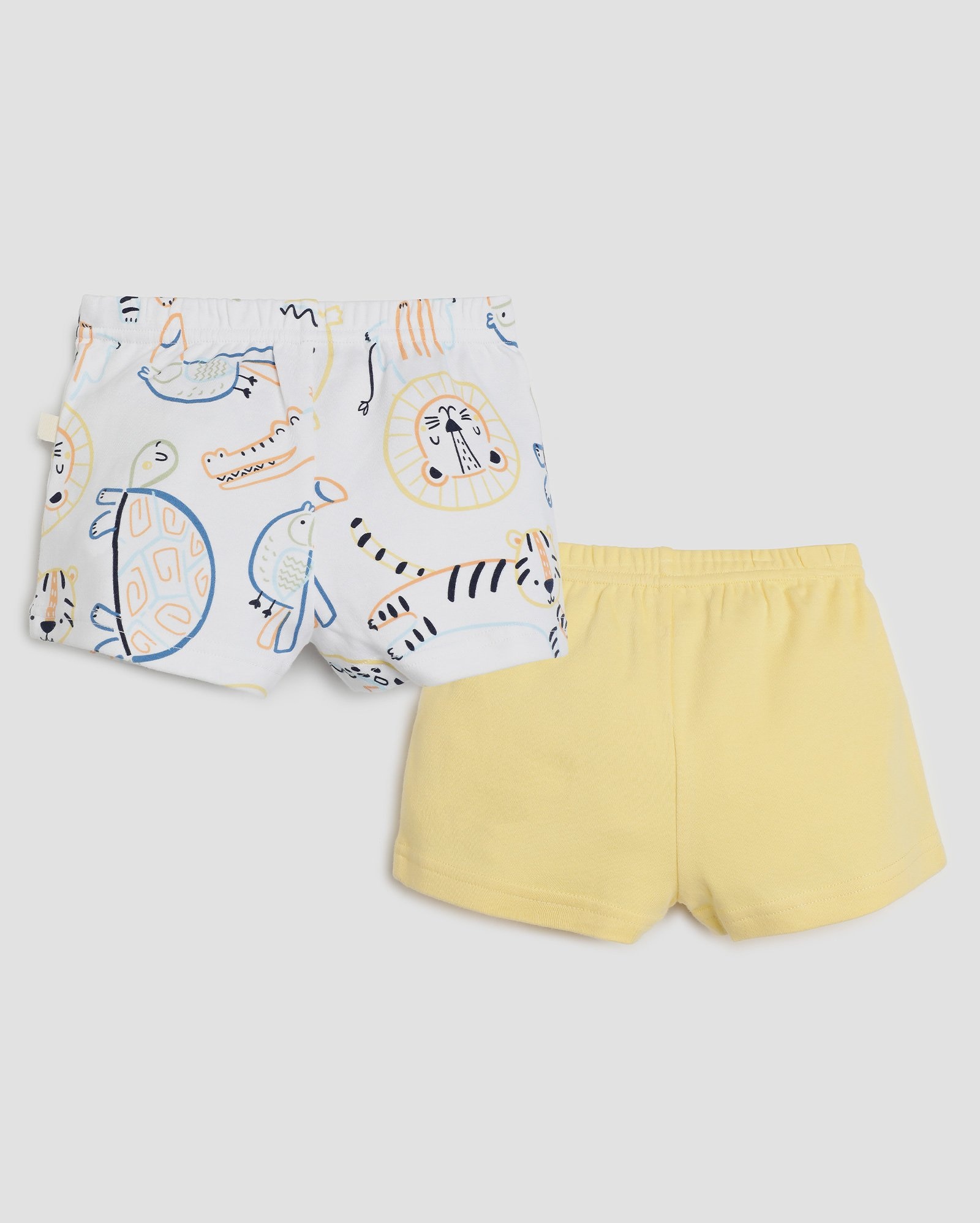 Kit short bebê 2 peças bichinhos multicor | Baby Way
