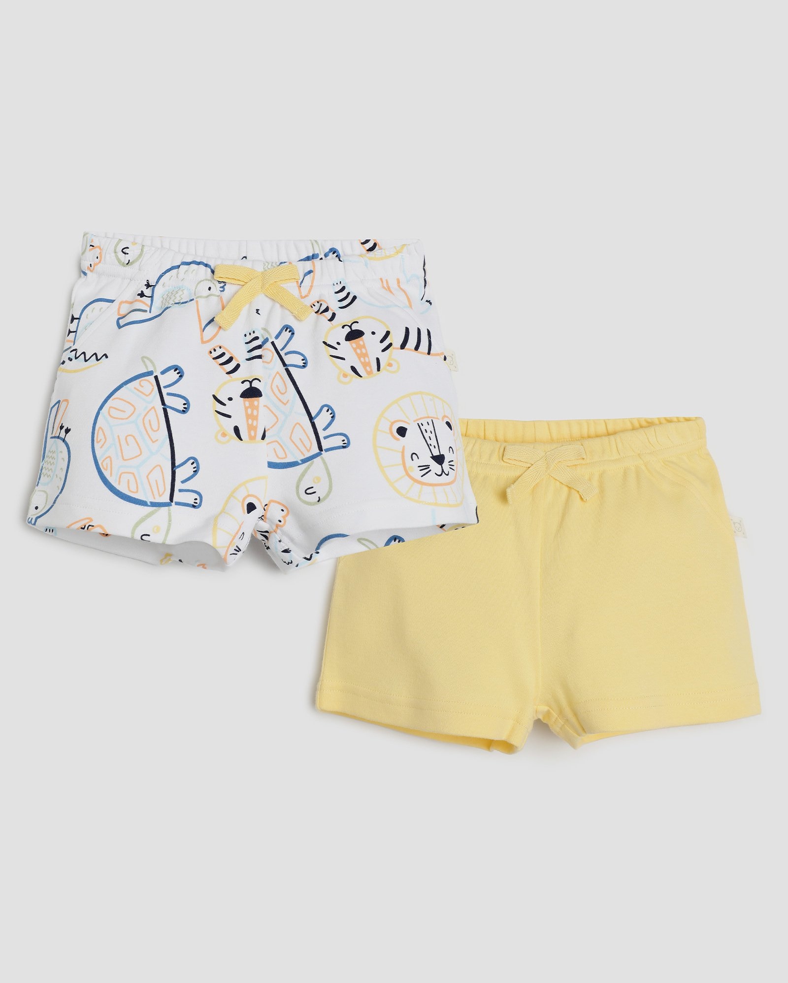 Kit short bebê 2 peças bichinhos multicor | Baby Way