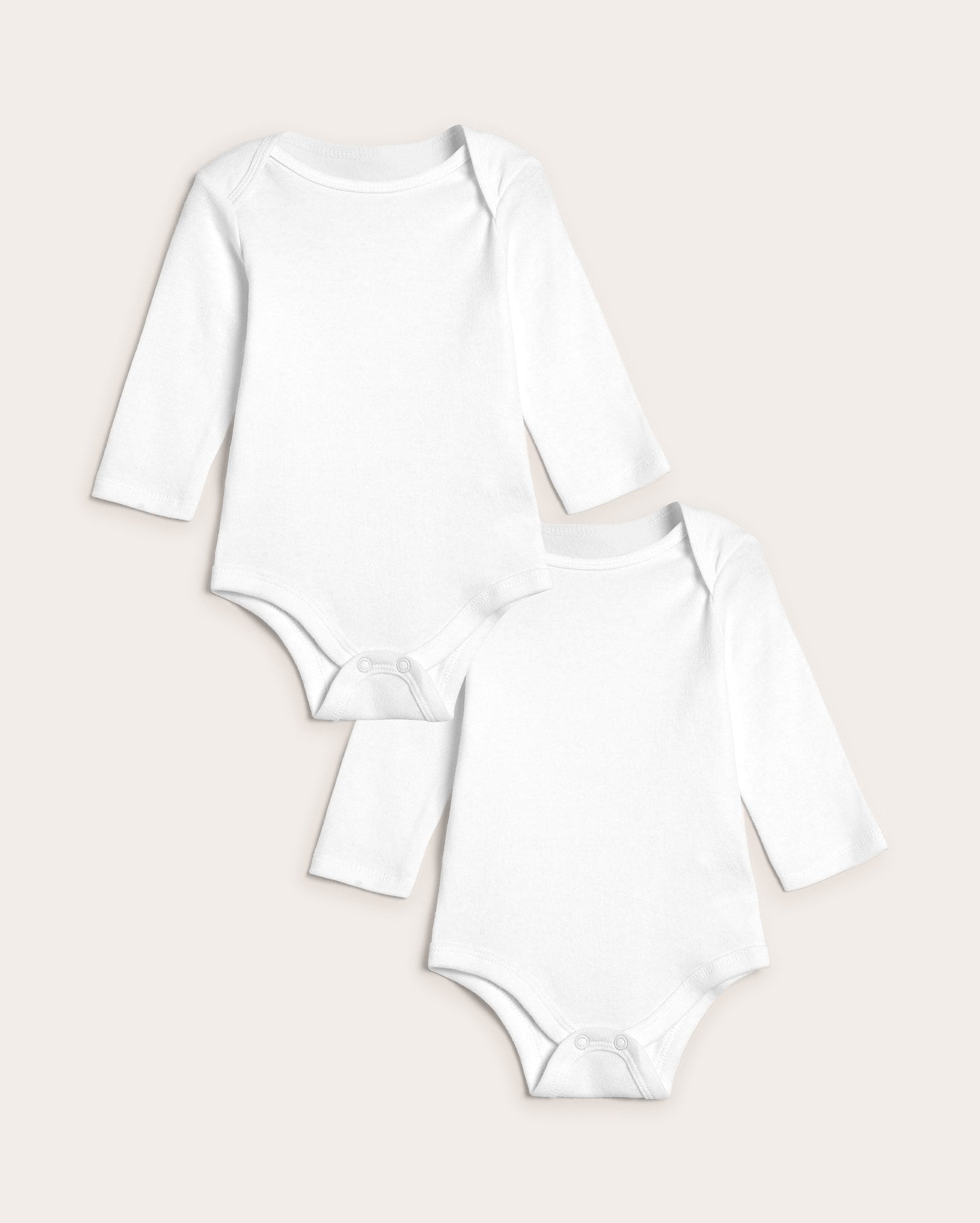 Kit body bebê 2 peças manga longa branco
