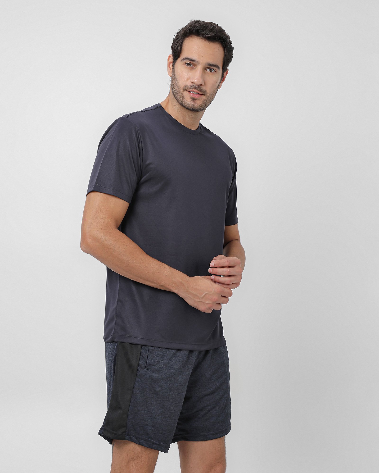 Bermuda esportiva masculina mescla - Azul Escuro | BodyWork by Riachuelo