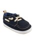 Mocassim bebê com detalhes azul | Carter's