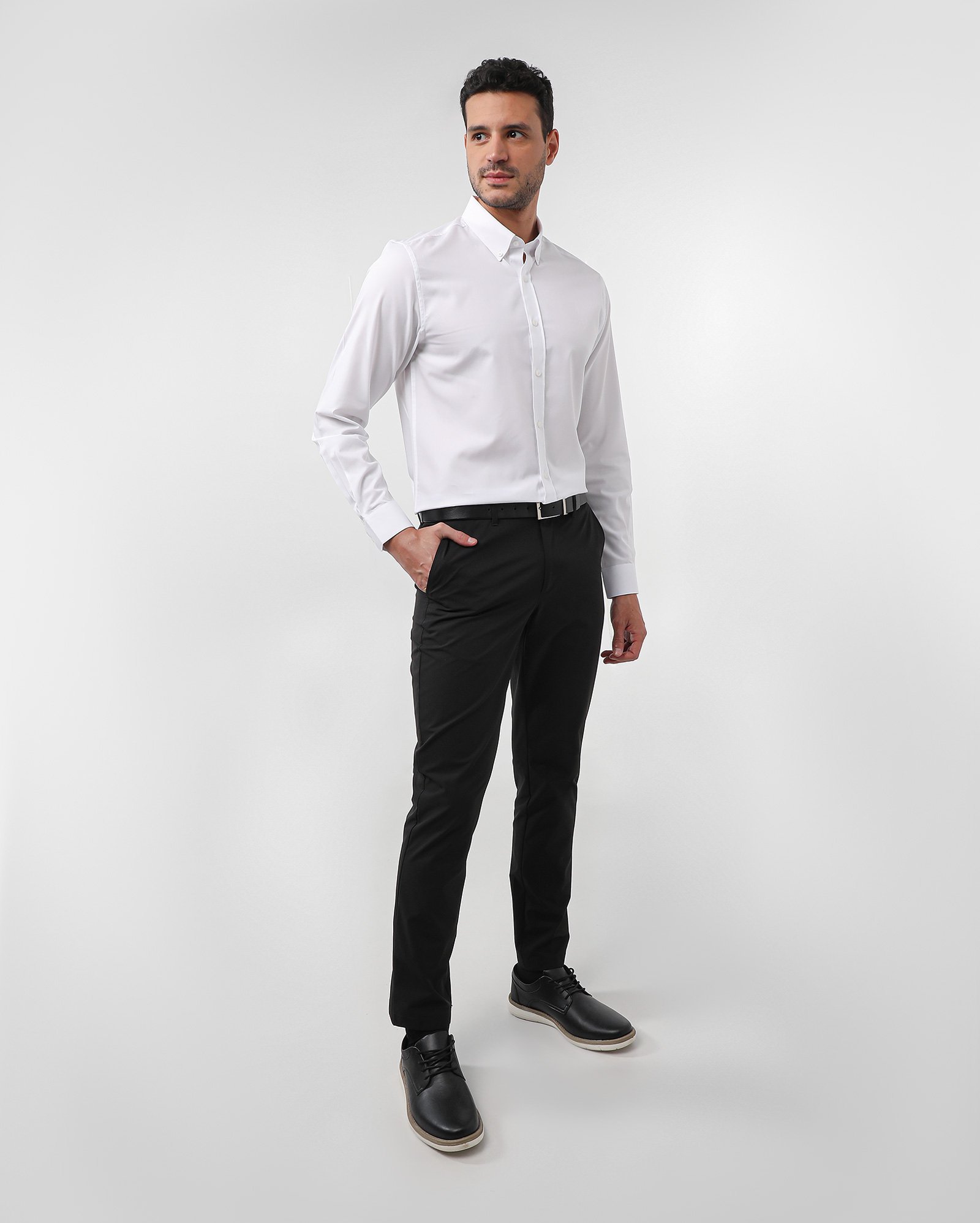 Camisa social masculina alfaiatada manga longa - Branco | Original by Riachuelo