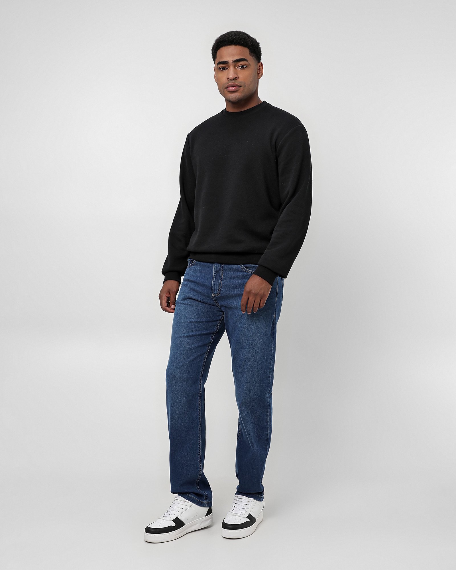 Calça jeans masculina reta denim médio | Pool Jeans