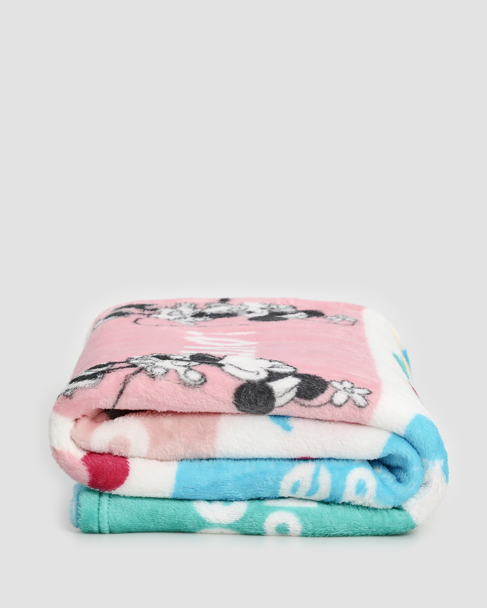 Manta solteiro fleece Minnie be happy multicor | Disney