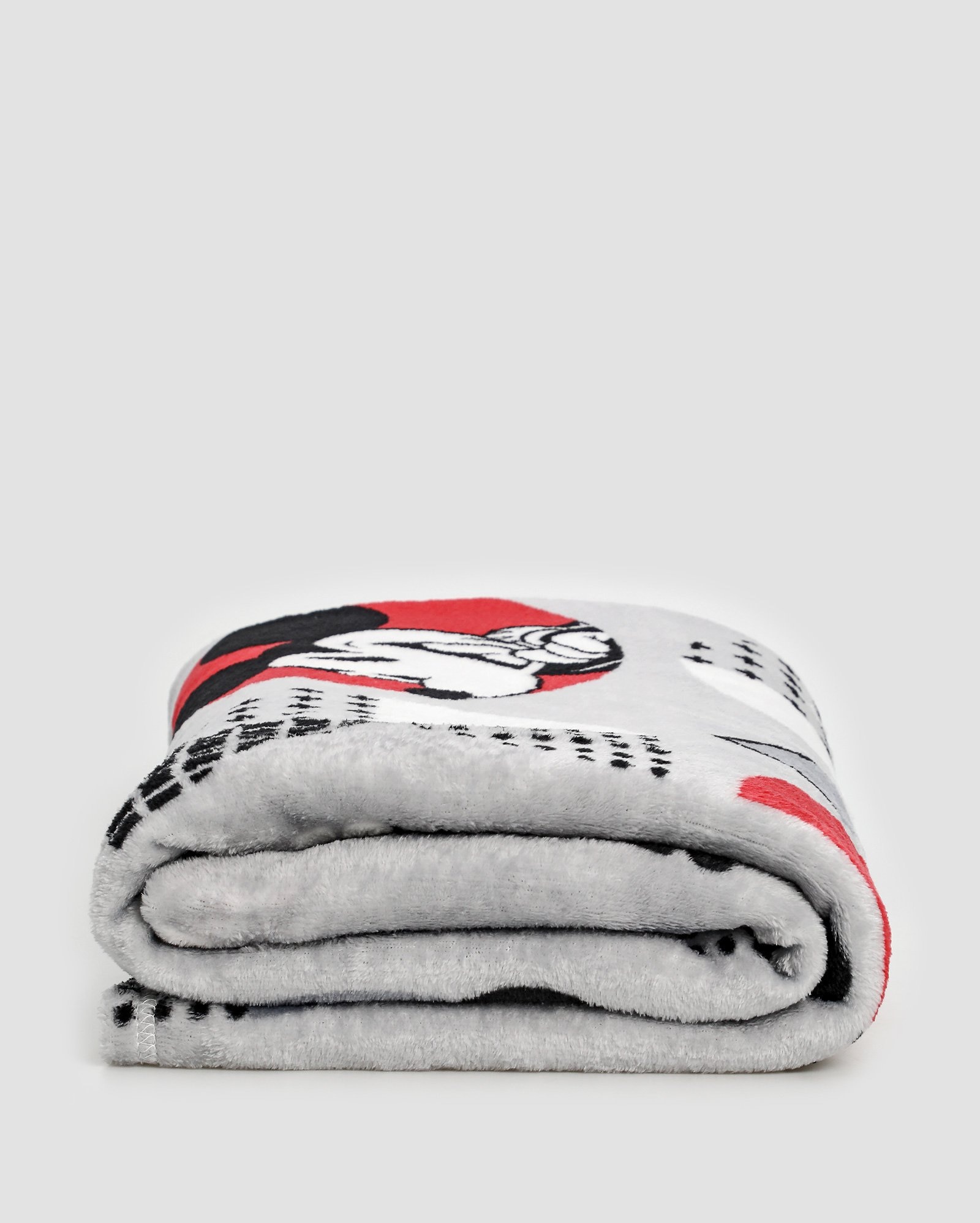Manta solteiro fleece de microfibra Mickey Mouse cinza | Casa Riachuelo