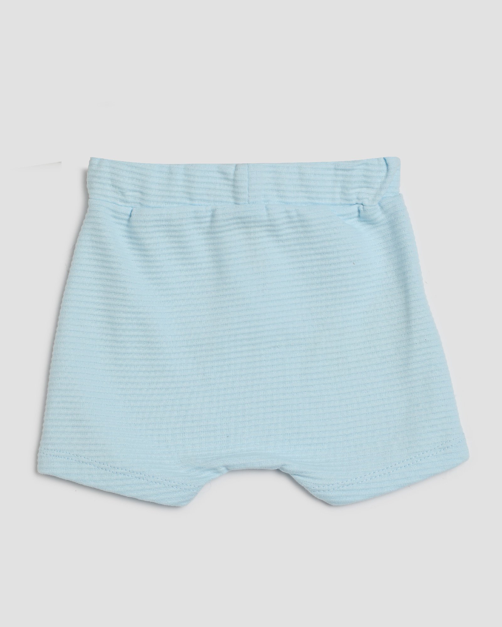 Short de moletom bebê com bolso canguru - Azul Claro | Baby Way