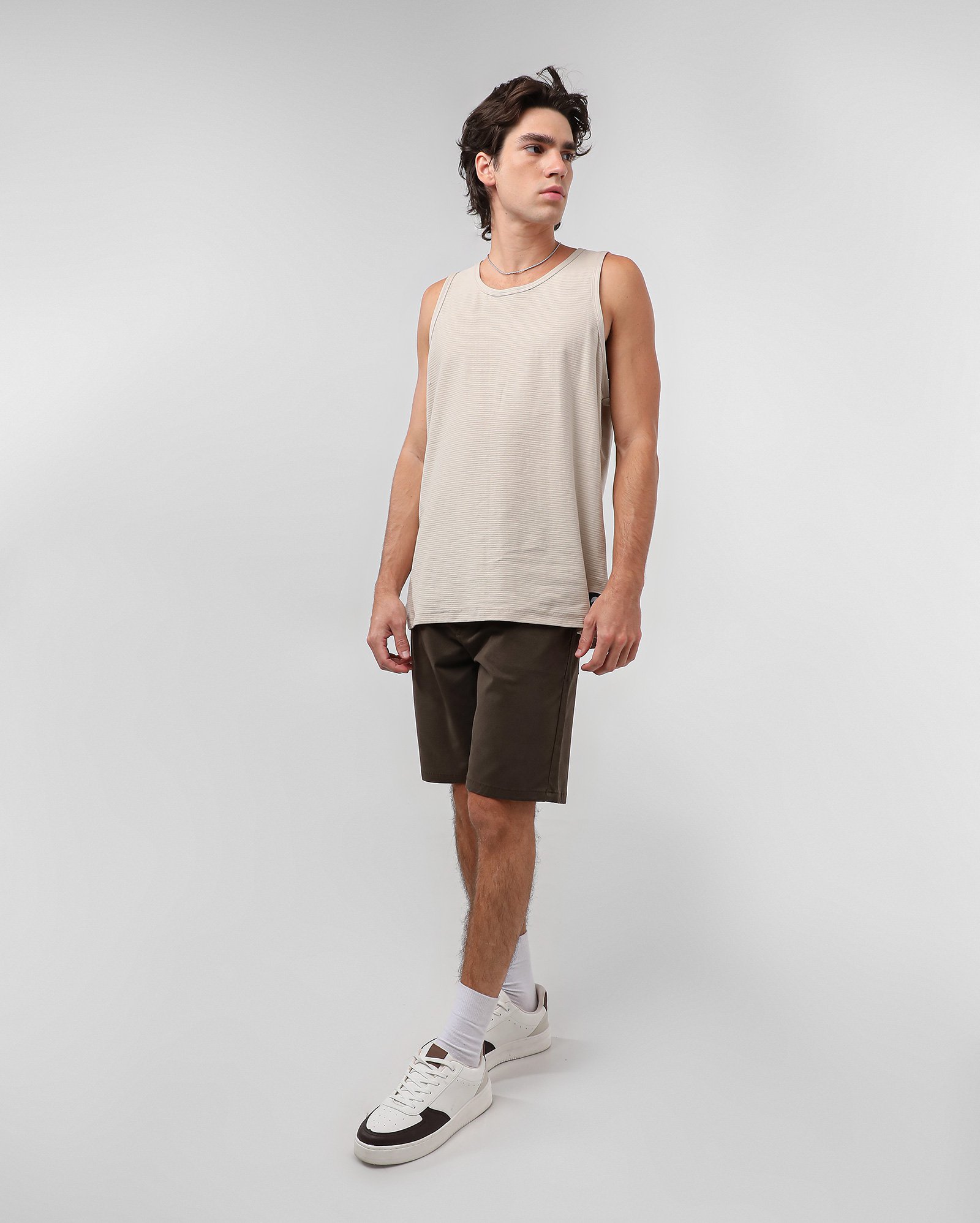 Bermuda jeans masculina slim - Cinza Escuro | Pool Jeans