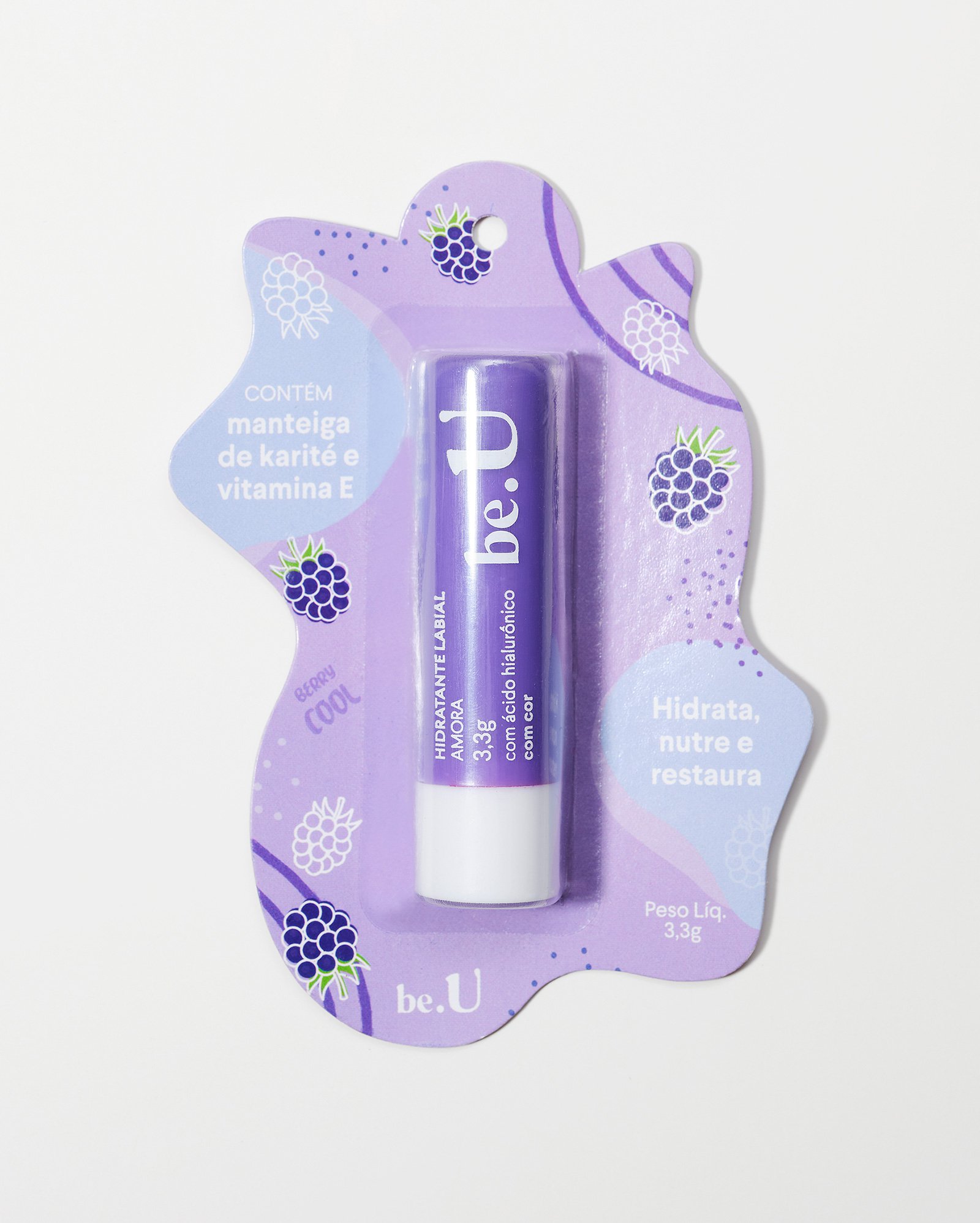 Hidratante labial de amora 3,3g | be.U by Riachuelo