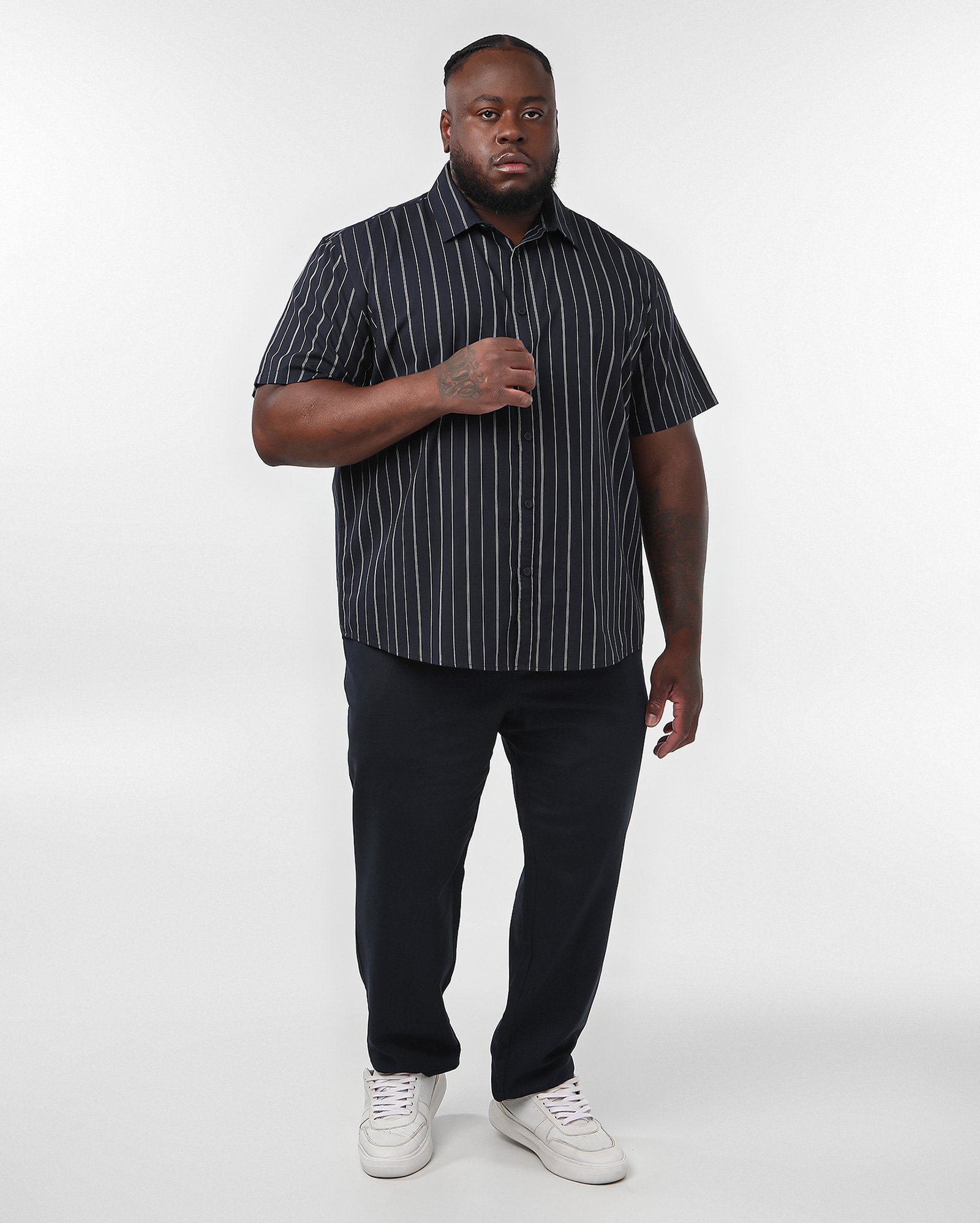 Calça plus size masculina slim com amarração azul | Original Plus by Riachuelo