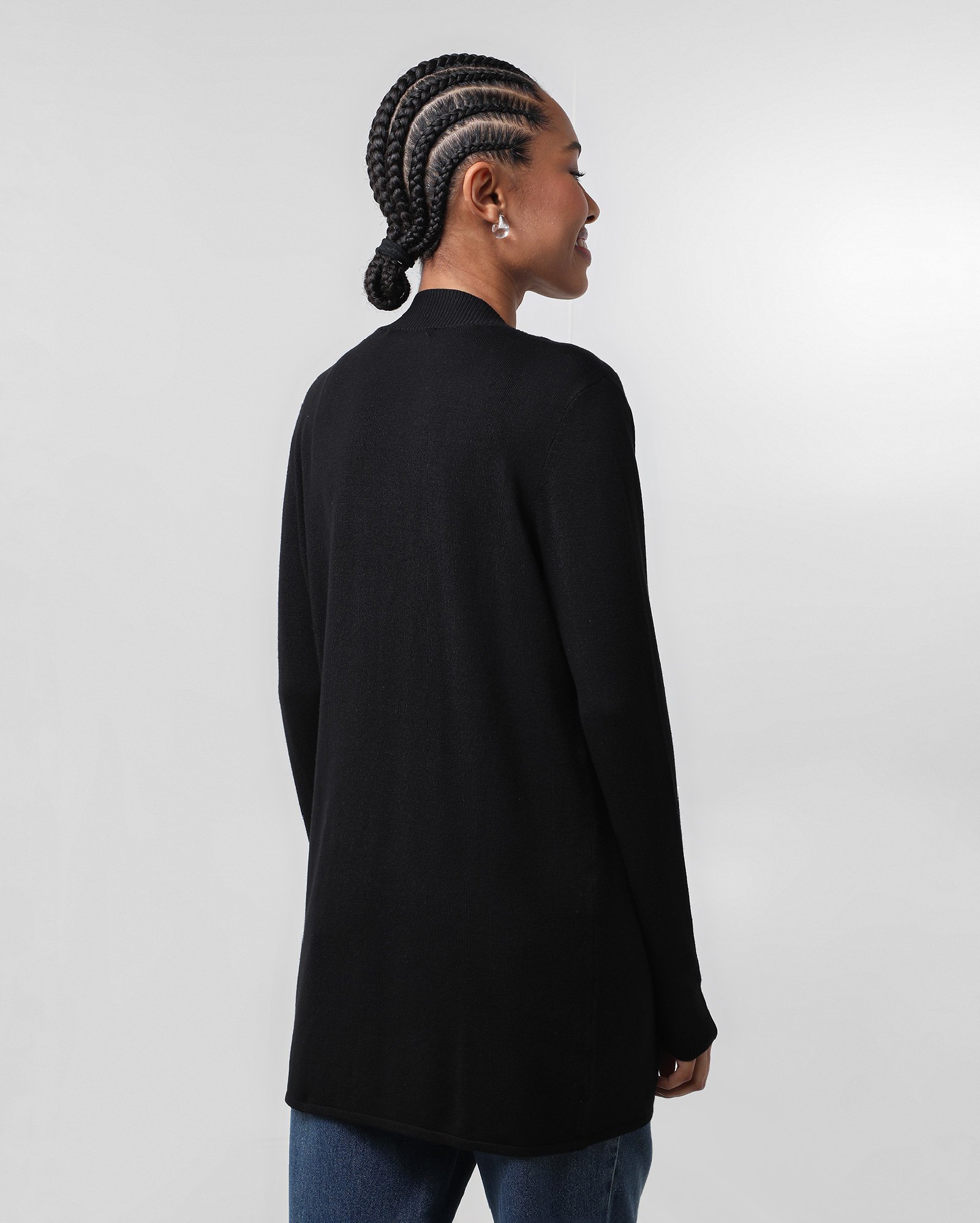 Cardigan feminino alongado aberto | Pool Basics