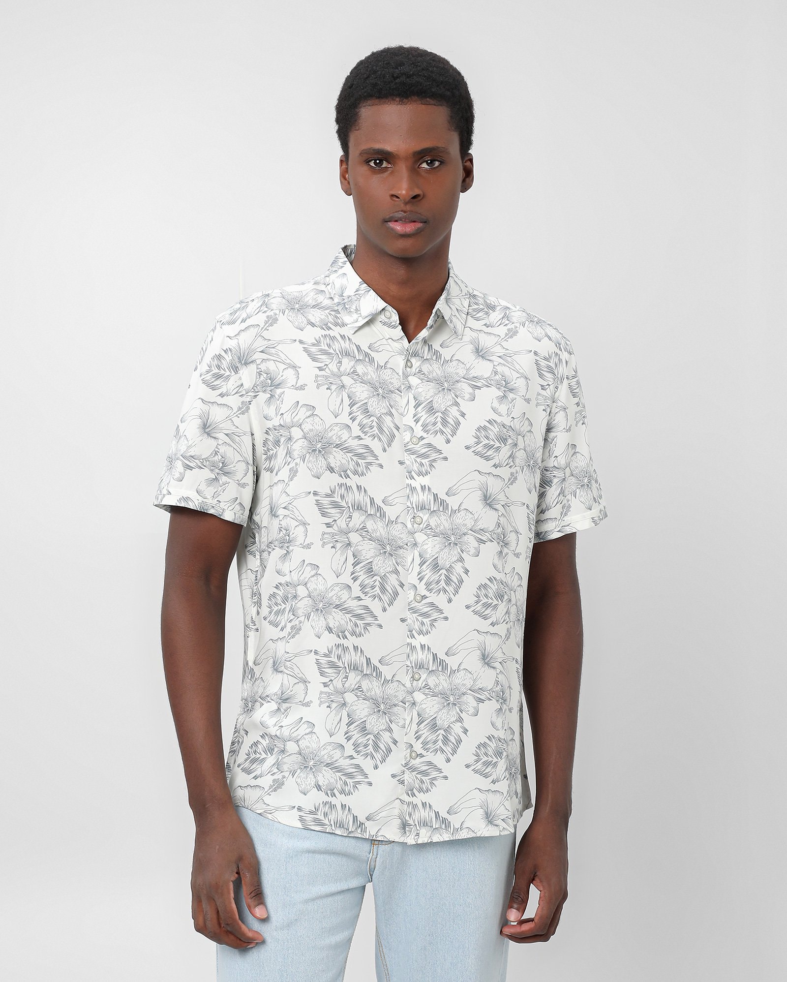 Camisa masculina floral tropical | Pool