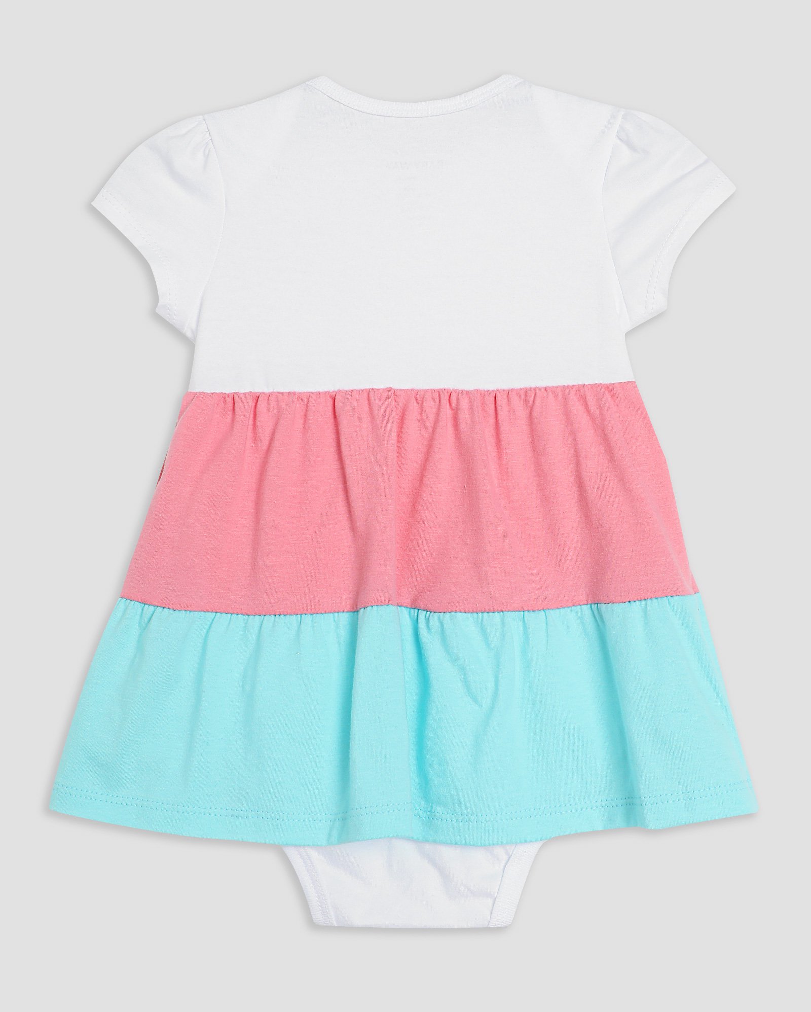 Vestido body bebê 3 marias coração - Branco | Baby Way