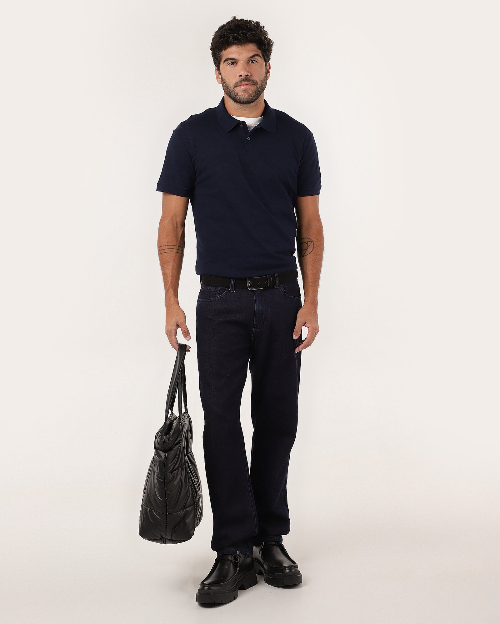 Camisa polo masculina manga curta piquet - Azul Escuro | Original by Riachuelo