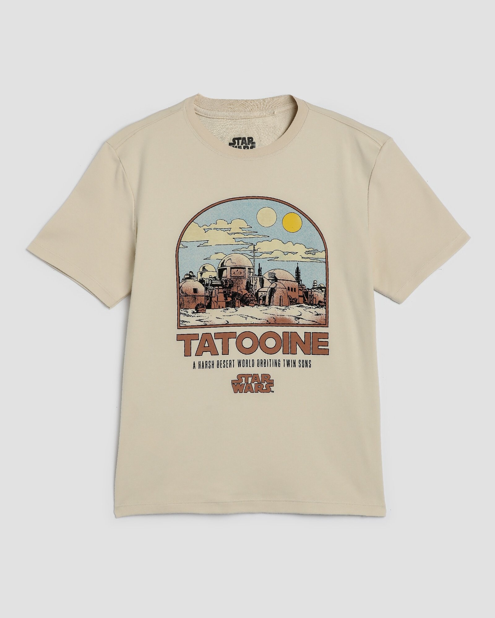 Camiseta unissex regular tatooine bege | FANLAB — foto 6