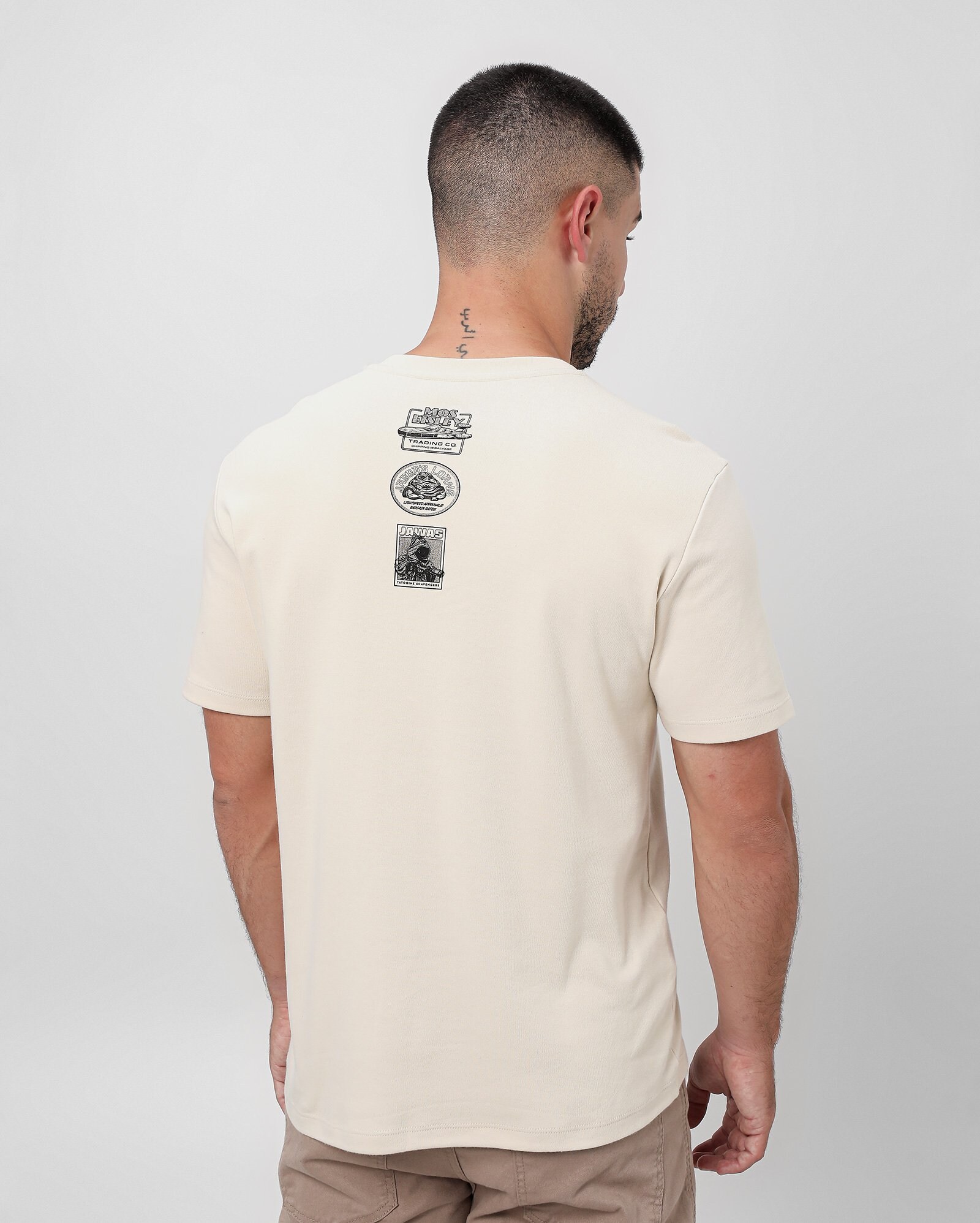 Camiseta unissex regular tatooine bege | FANLAB — foto 2