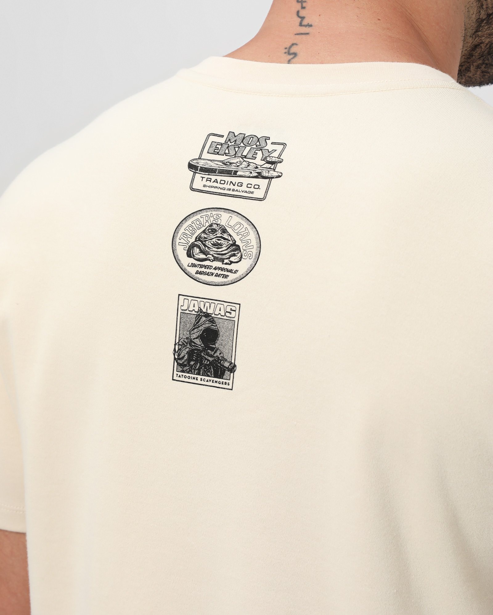 Camiseta unissex regular tatooine bege | FANLAB — foto 5
