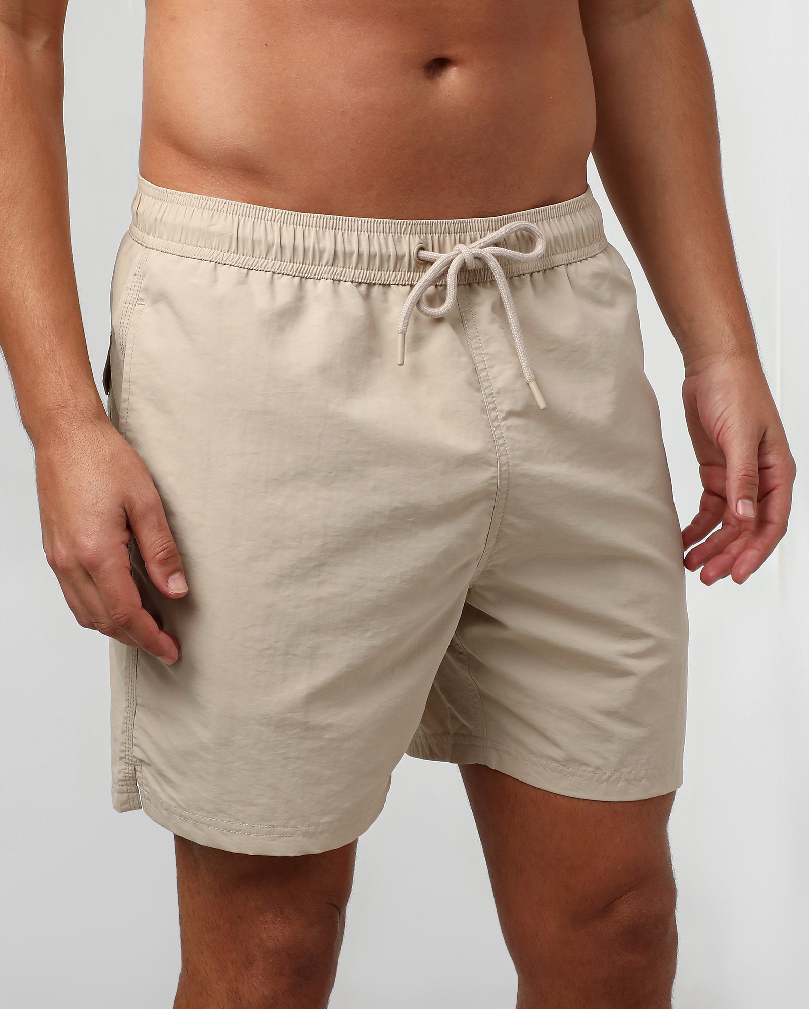 Short água masculino liso com amarração - Bege | Original by Riachuelo