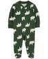 Macacão bebê urso com touca verde | Carter's